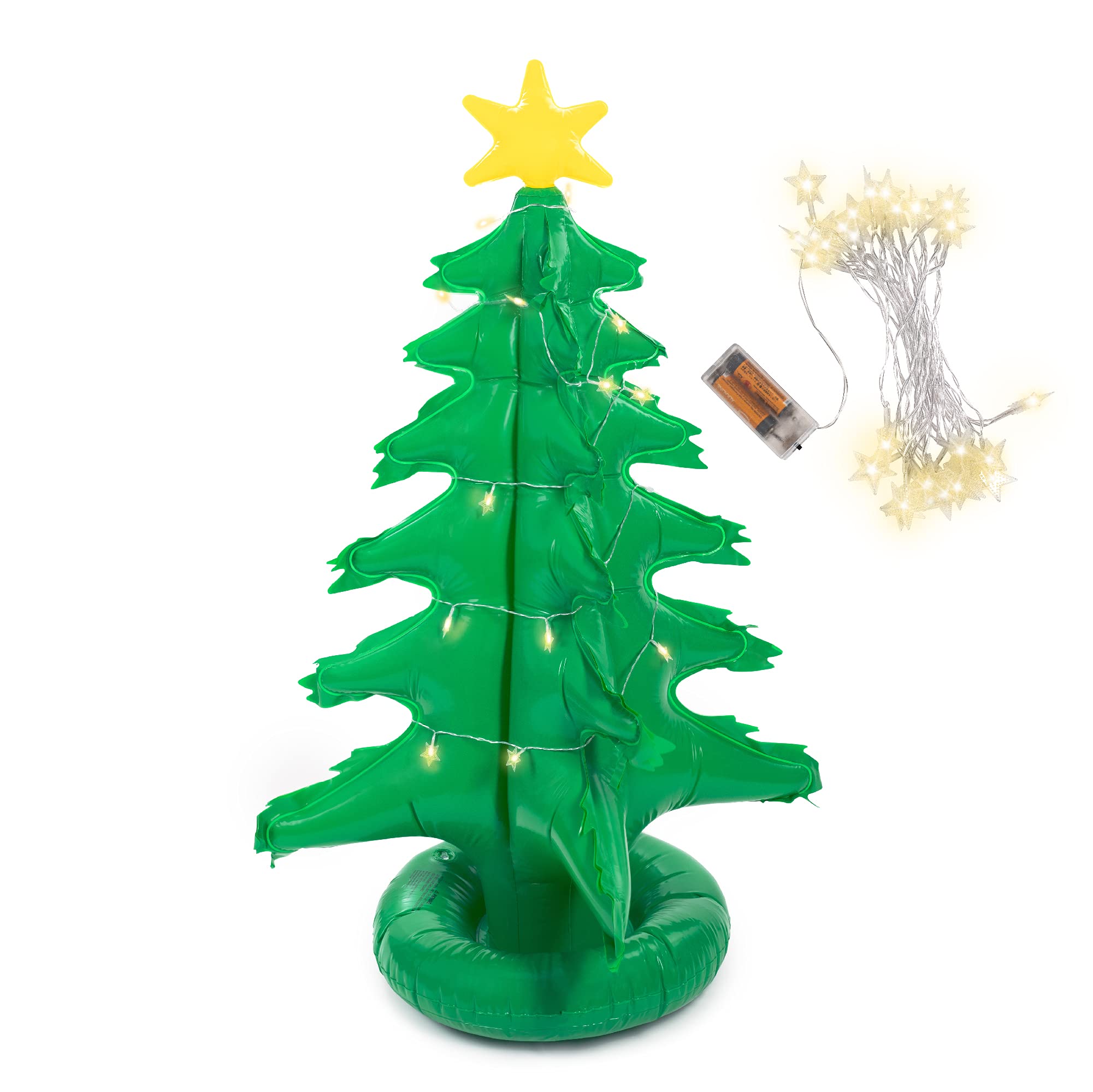 Amazon.co.jp: 初めてのクリスマスツリー | 空気注入式4フィートの