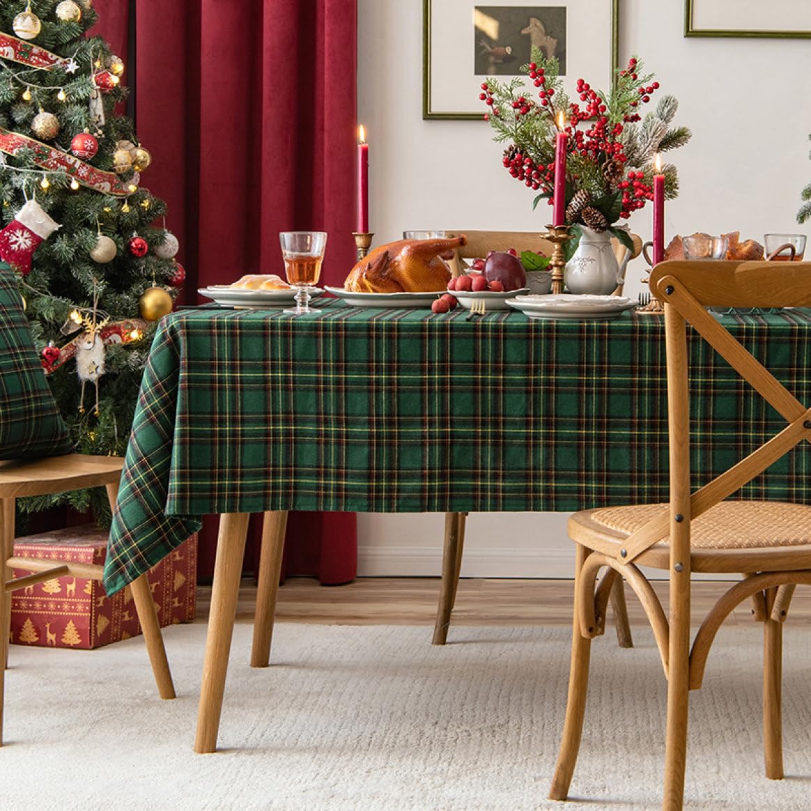 Amazon｜テーブルクロス クリスマステーブルクロス クリスマス