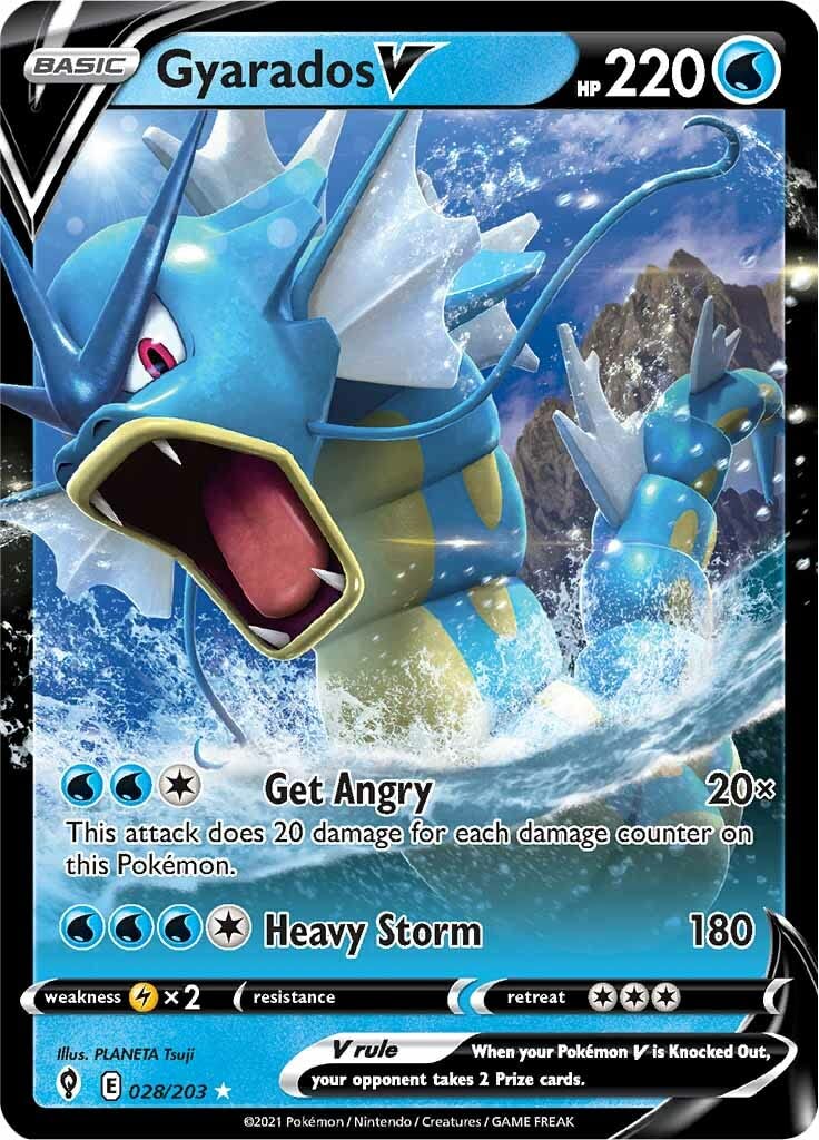 Amazon.com: Gyarados V - 028/203 - Ultra Rare - Sword & Shield