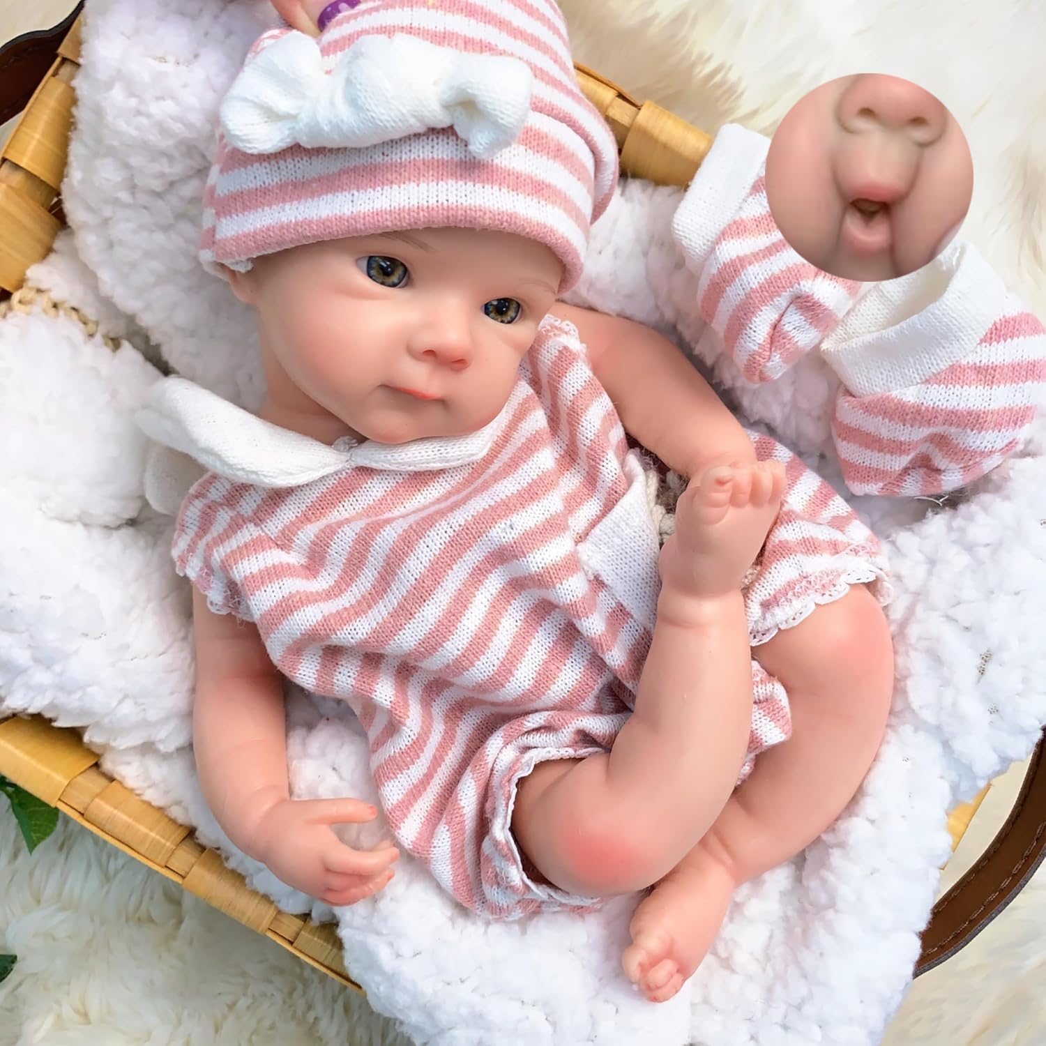 Amazon.com: Yokyyi 13 inch Full Silicone Reborn Baby Doll