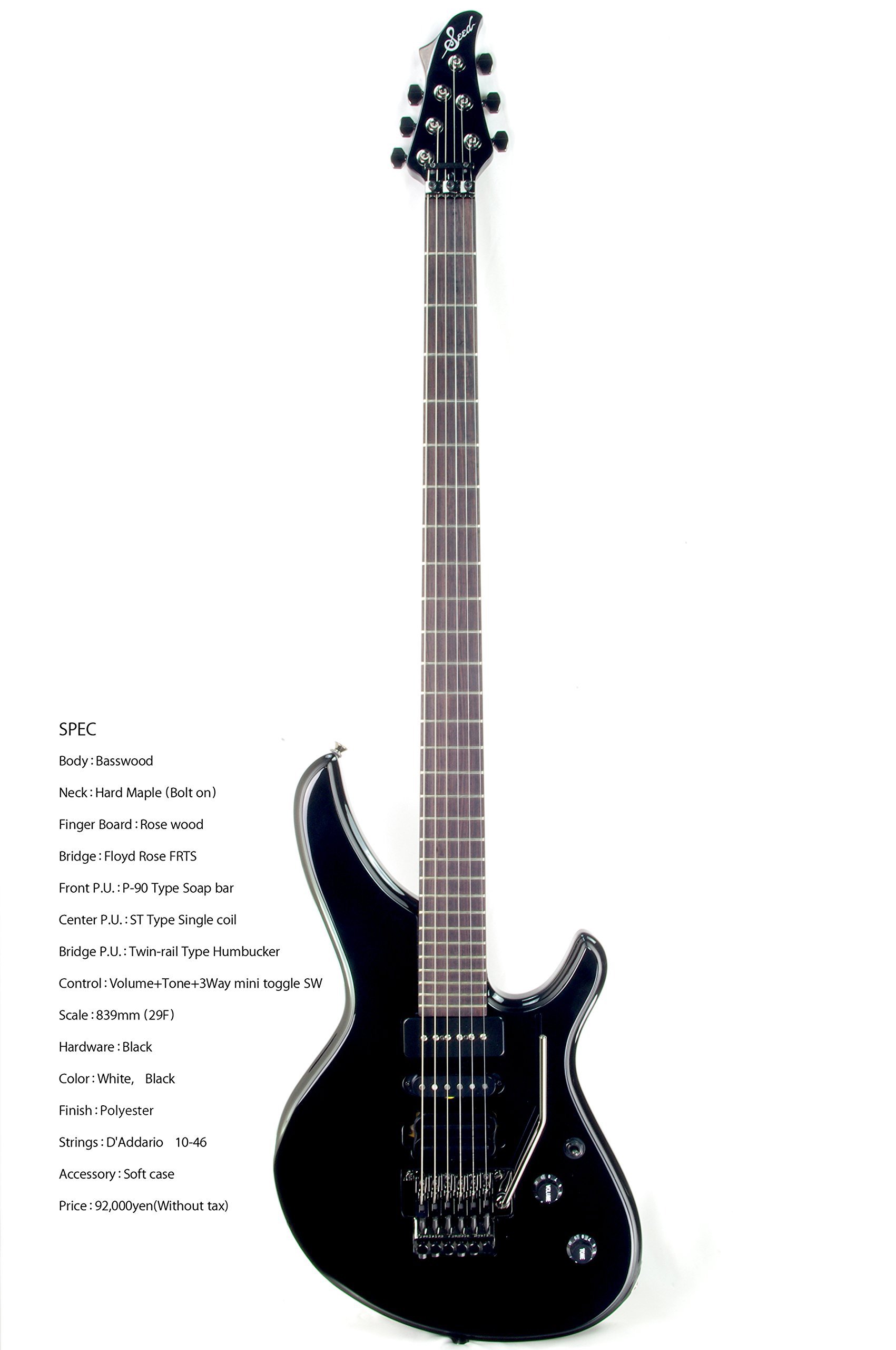 Amazon.co.jp: Sago Sago Electric Guitar Seed Kotetsu Black