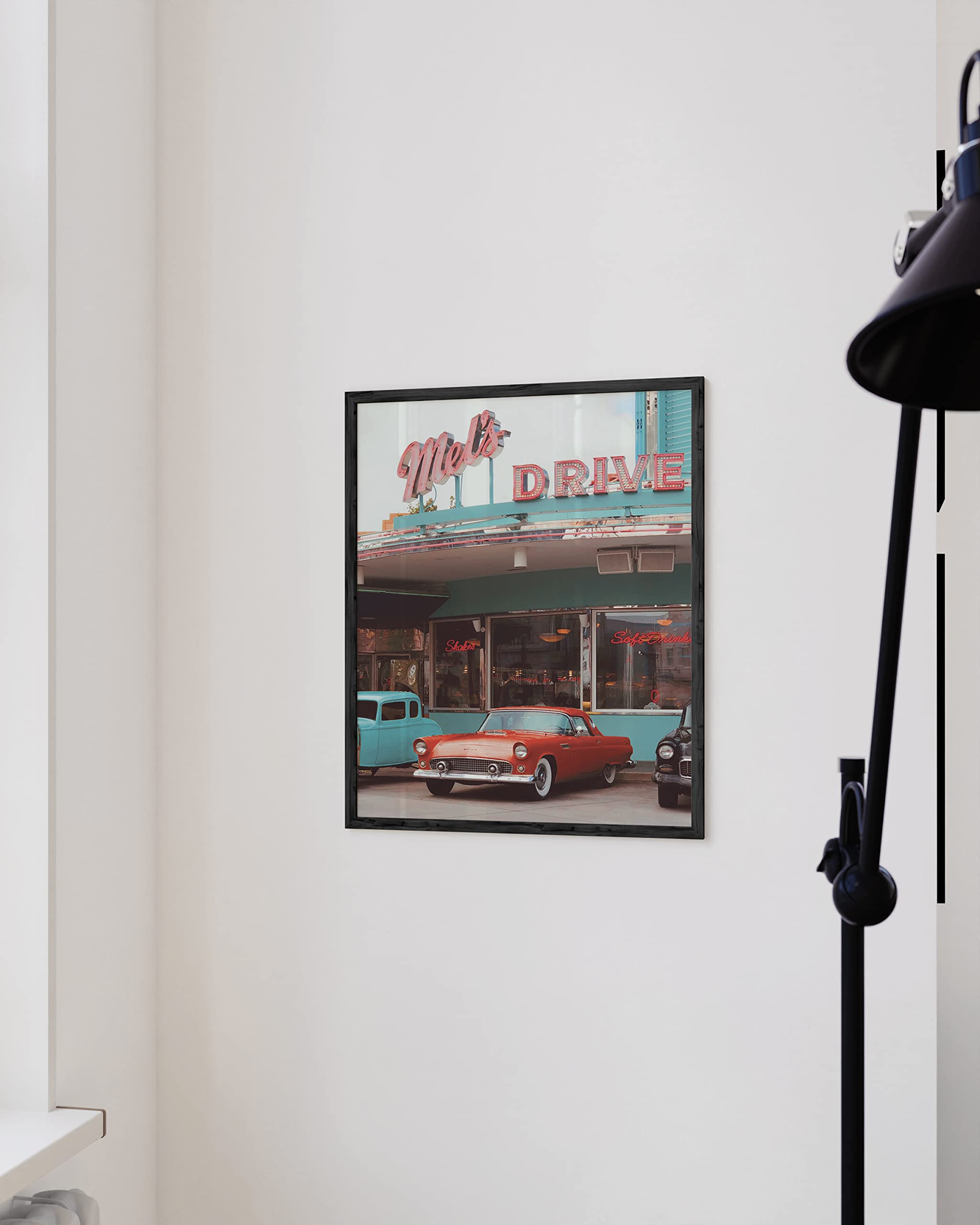 Amazon.co.jp: 壁アート ヴィンテージ カー 90年代 ポスター - Haus