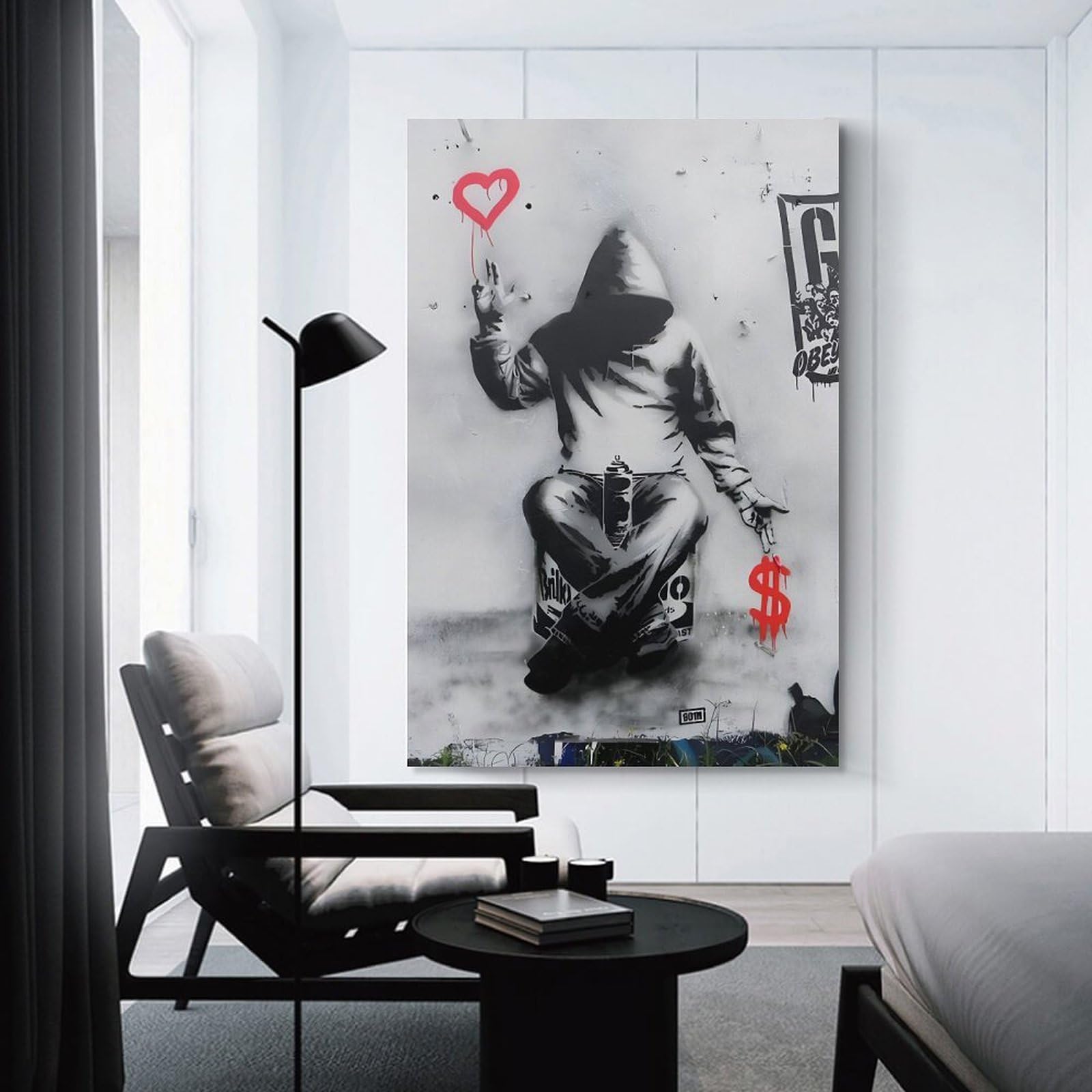 こ*う様 証明書付 アートパネル Banksy バンクシー 絵画 愛とお金 直筆
