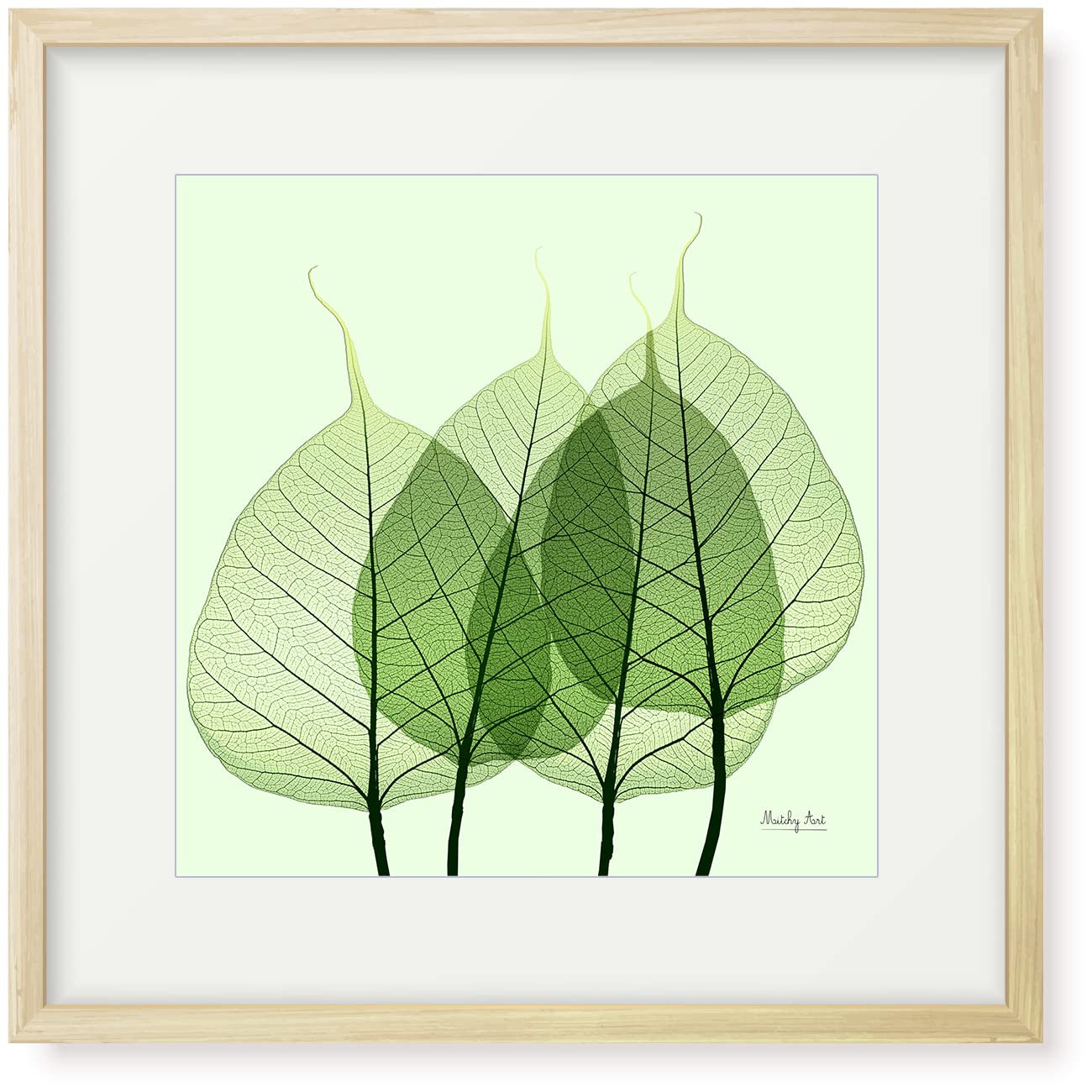 Amazon.co.jp: 絵画「葉脈」インテリア 絵 花 アートパネル 額入り (縦
