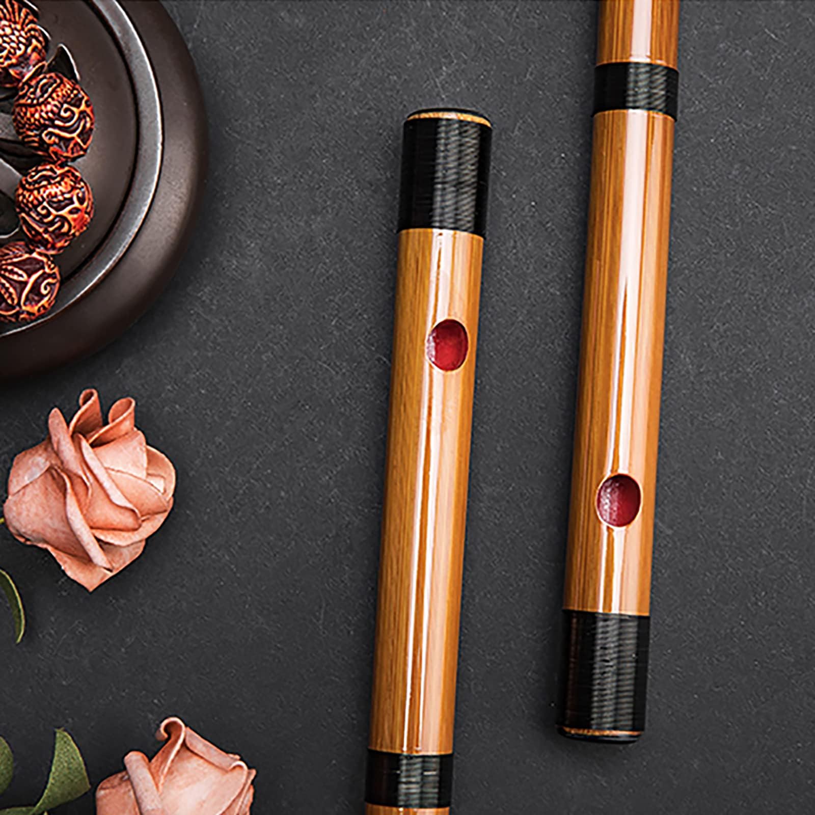 Amazon | Jinchuan 竹製篠笛 横笛 和楽器 伝統的な手作りお祭り・お