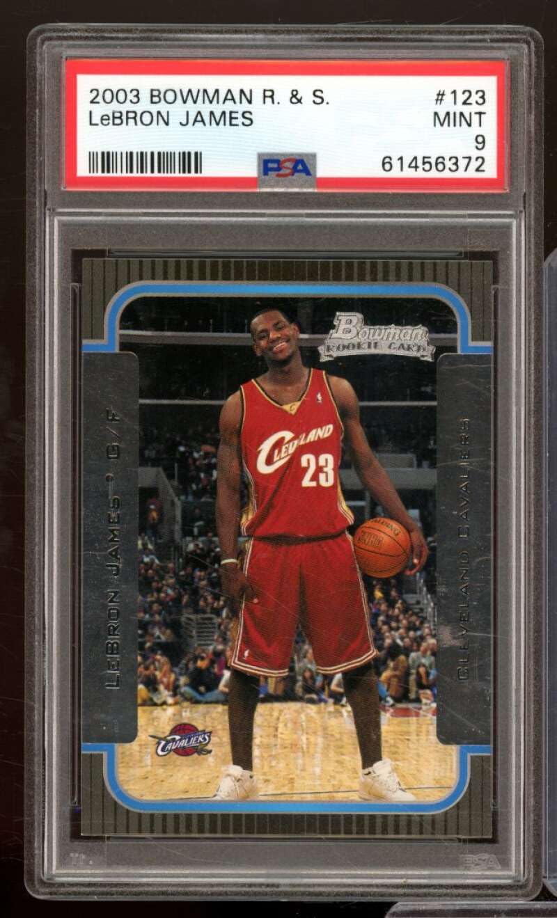 Amazon.com: LeBron James Rookie Card 2003-04 Bowman #123 PSA 9