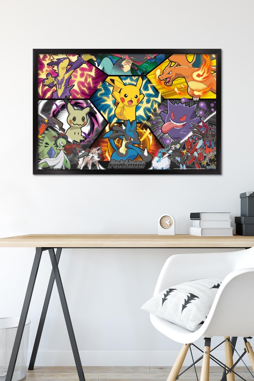 Amazon.com: Pokémon: Battle Art - Group Wall Poster, 34L