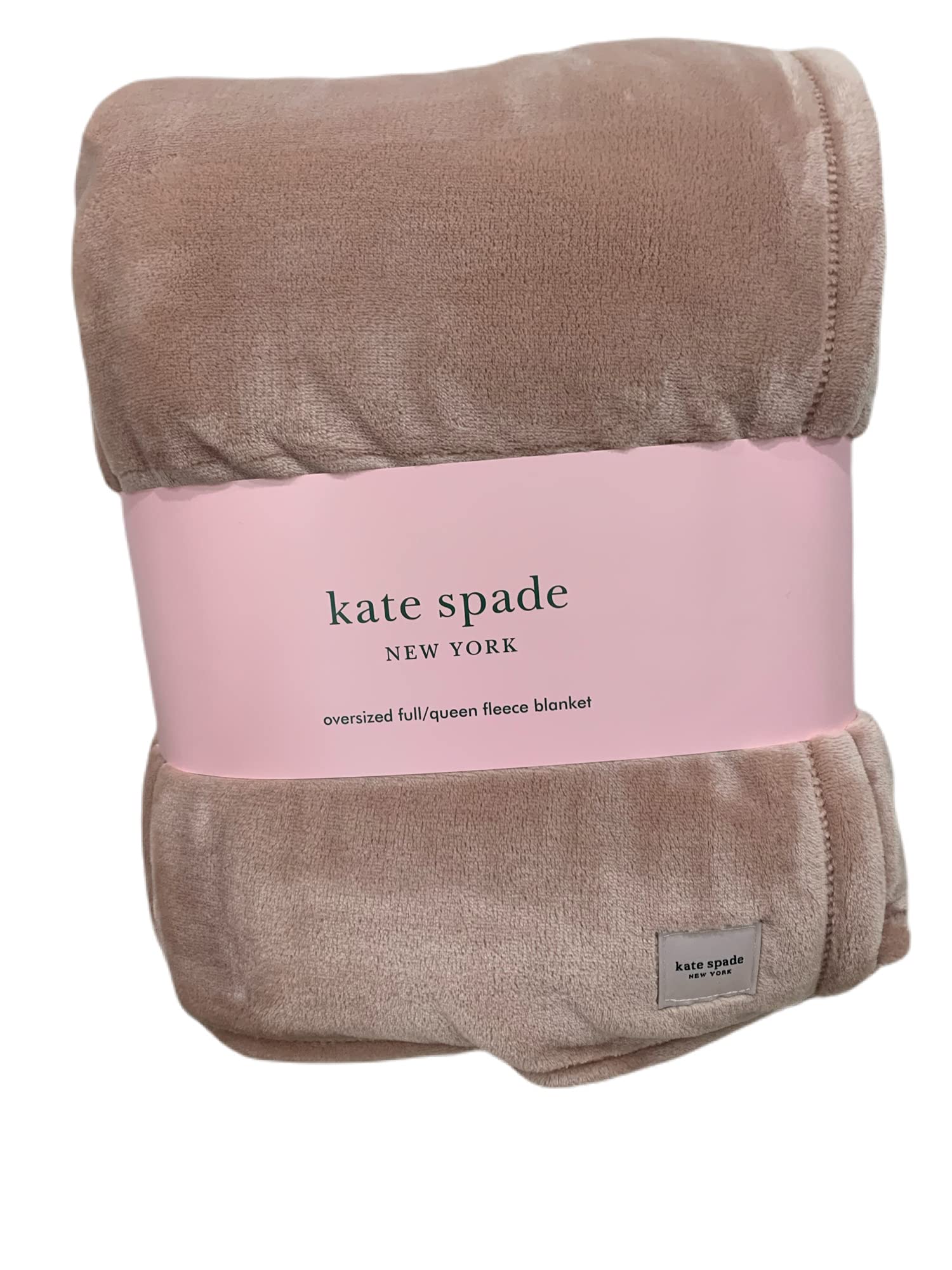 Kate Spade Full Queen Velvet Soft Fleece Bed Blanket in Pink | 98