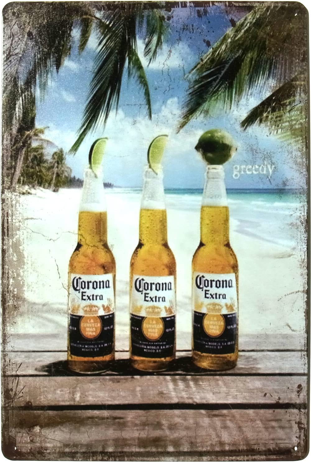 Amazon.co.jp: コロナ ビール ブリキ看板 フォト 20cm×30cm Corona