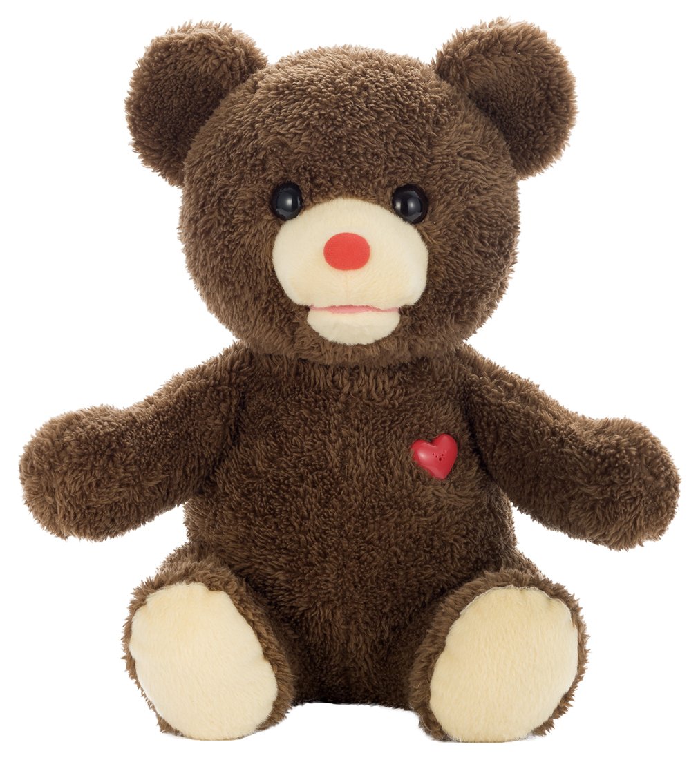 Amazon.co.jp: ヒミツのクマちゃん チョコブラウン ぬいぐるみ 座高