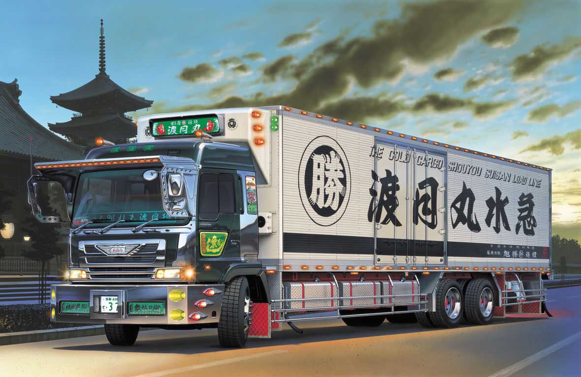 Amazon | 青島文化教材社 1/32 大型デコトラ No.59 丸美グループ 渡月