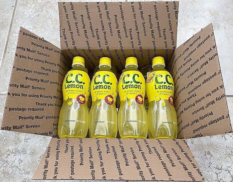 Amazon.com : Japan C.C. Lemon 8 bottles Japanese Lemon Softdrinks