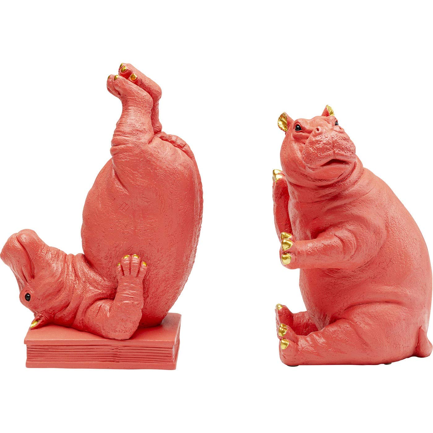 Amazon | KARE カレ 正規品 ブックエンド ヒッポ ピンク (2/Set