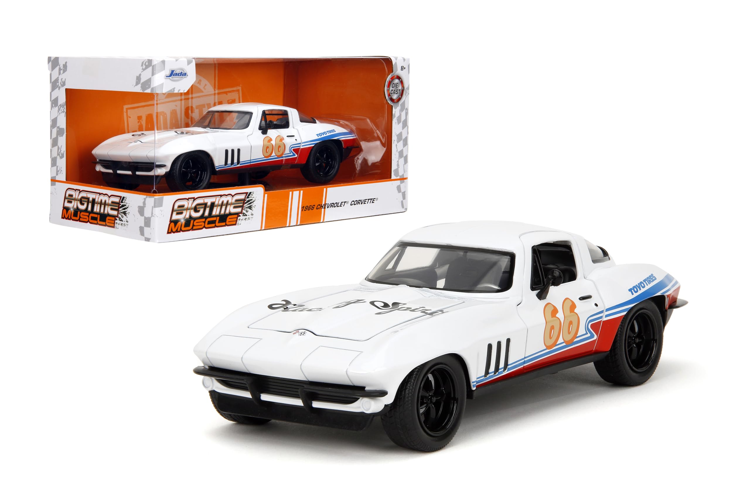Amazon.com: Jada Big Time Muscle 1:24 1966 Chevy Corvette Sting