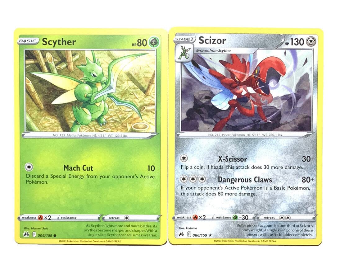 Amazon.com: Scizor 086/159 - Crown Zenith - Pokemon Evolution Card