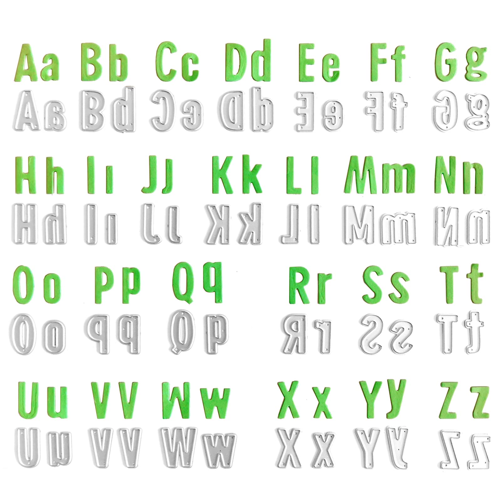 Amazon.co.jp: D.B.J カッティングダイ アルファベット 大文字 小文字