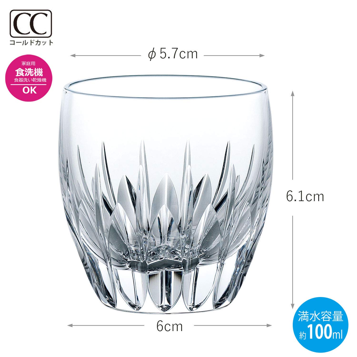 Amazon｜東洋佐々木ガラス ショットグラス 100ml 日本製 食洗機対応