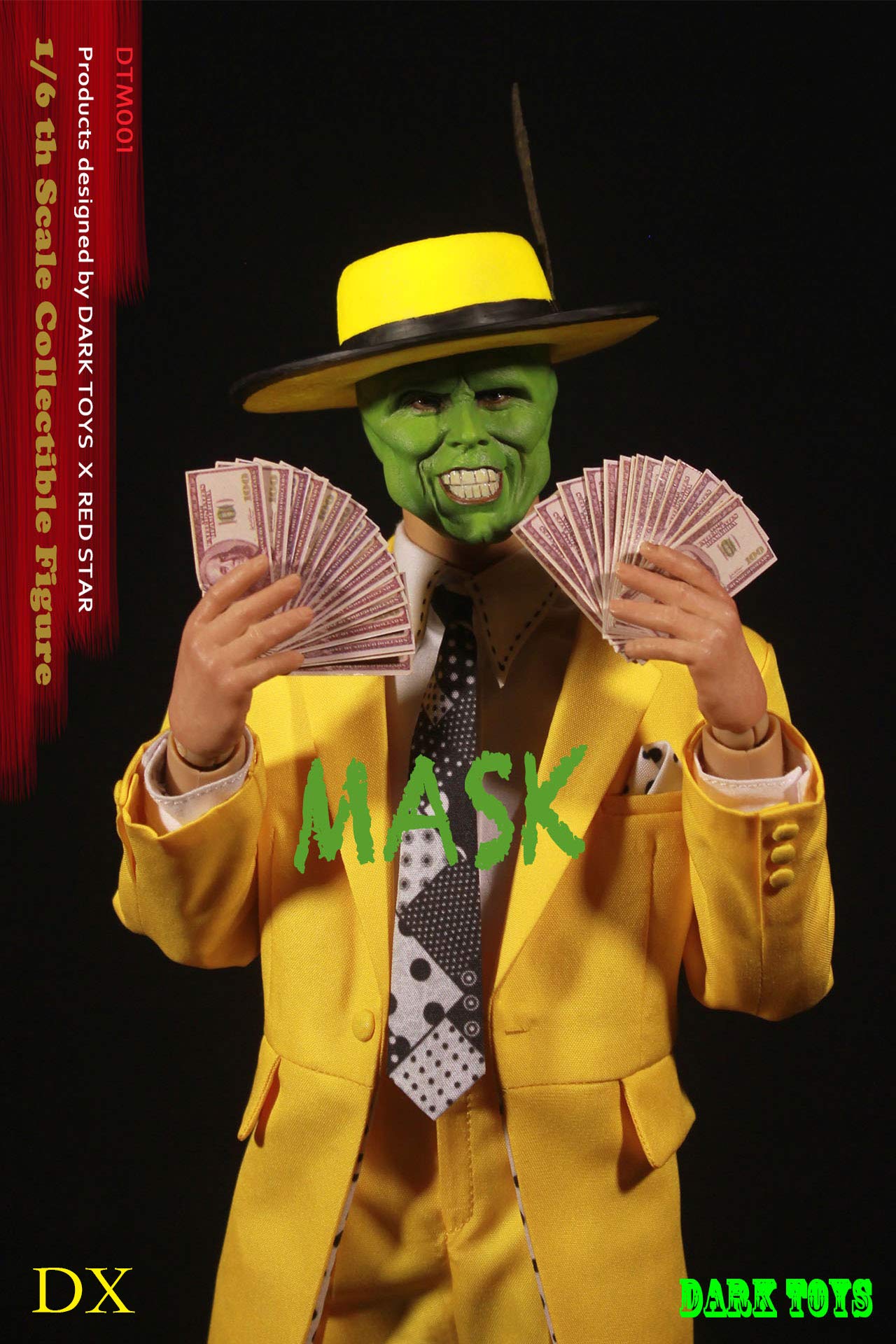 Amazon.co.jp: DARK TOYS 1/6 フィギュア THE MASK 素体 ヘッド 服