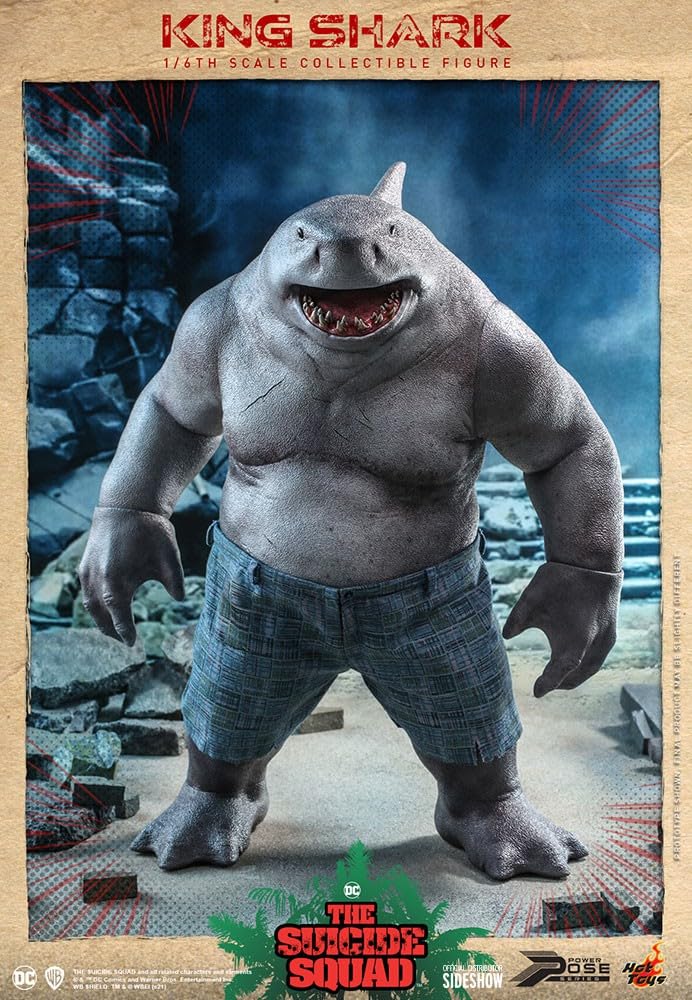 Amazon.com: Hot Toys DC Comics The Suicide Squad King Shark Power