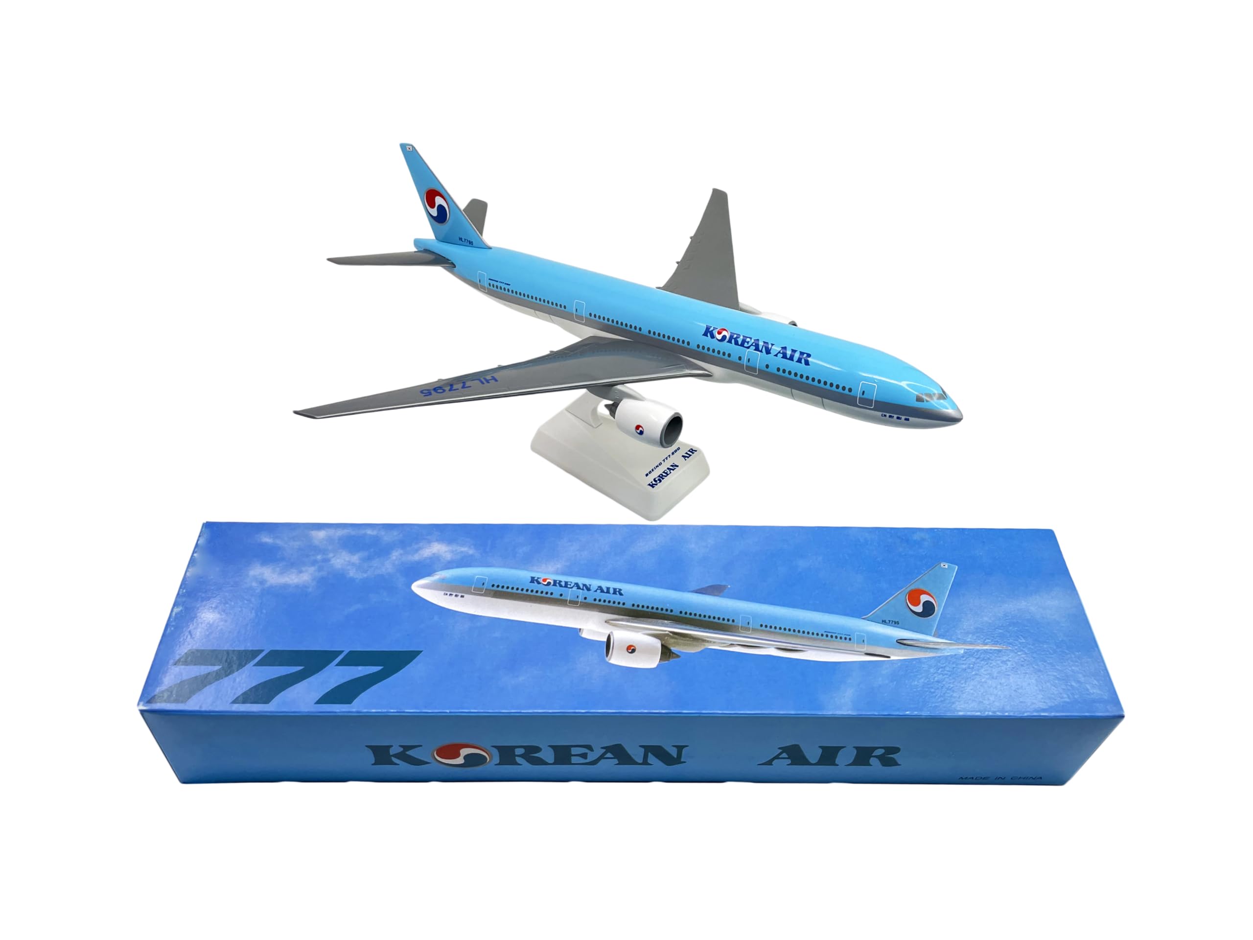 Amazon.co.jp: Flight Miniatures Korean Air 1984 Boeing 777-200 1