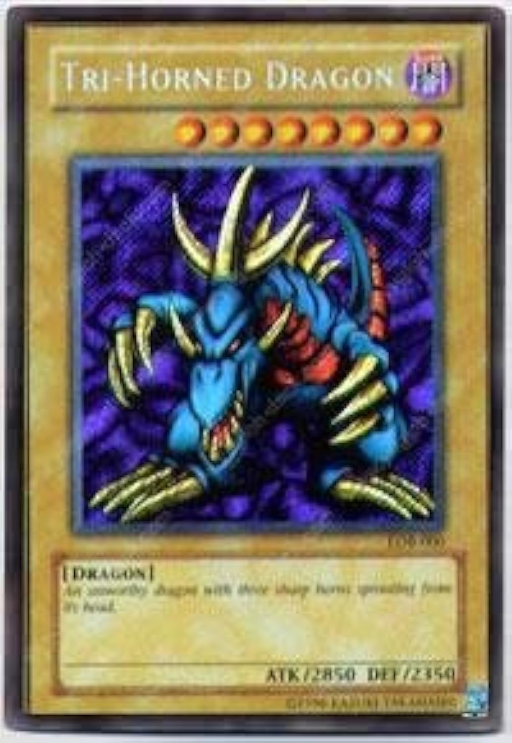 Amazon.com: Yu-Gi-Oh! - Tri-Horned Dragon (LOB-000) - Legend of