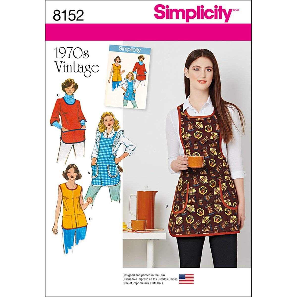 Amazon.com: Simplicity Vintage Simplicity 8152 1970's Fashion