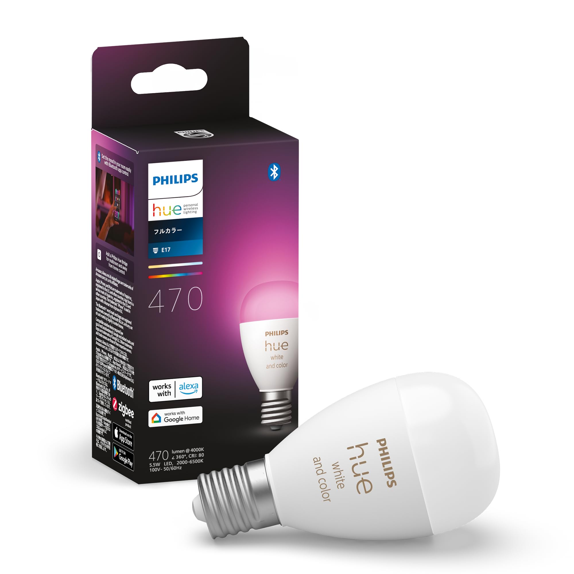 Amazon | フィリップスヒュー(Philips Hue) スマート電球 E17 40W相当