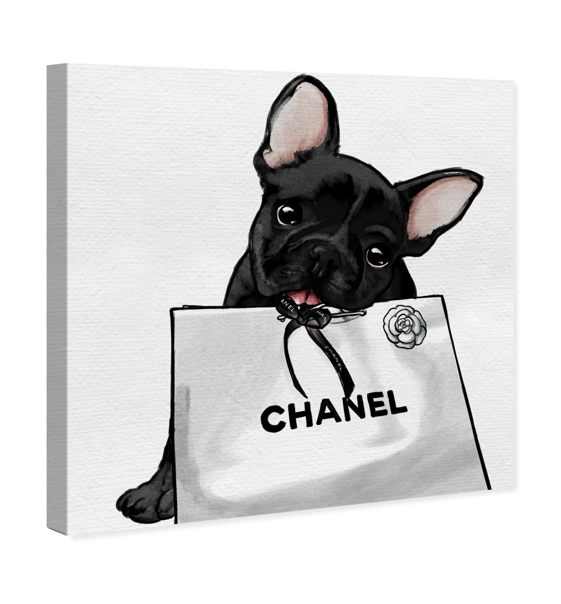 Amazon.com: Oliver Gal 'Frenchie Glam White Bag' The Dogs and