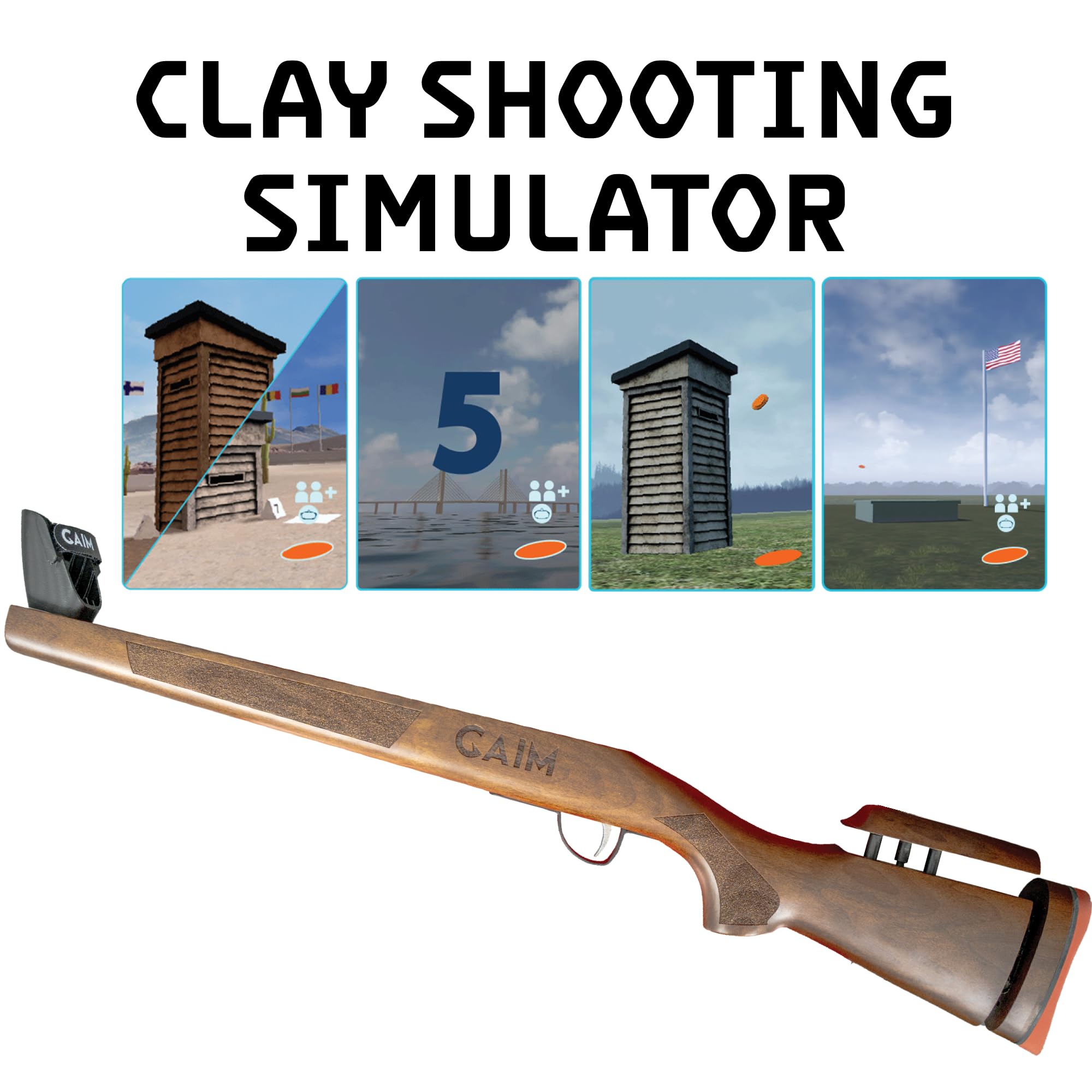 Amazon.com: GAIM Clay Shooting VR Simulator (Adjustable Stock