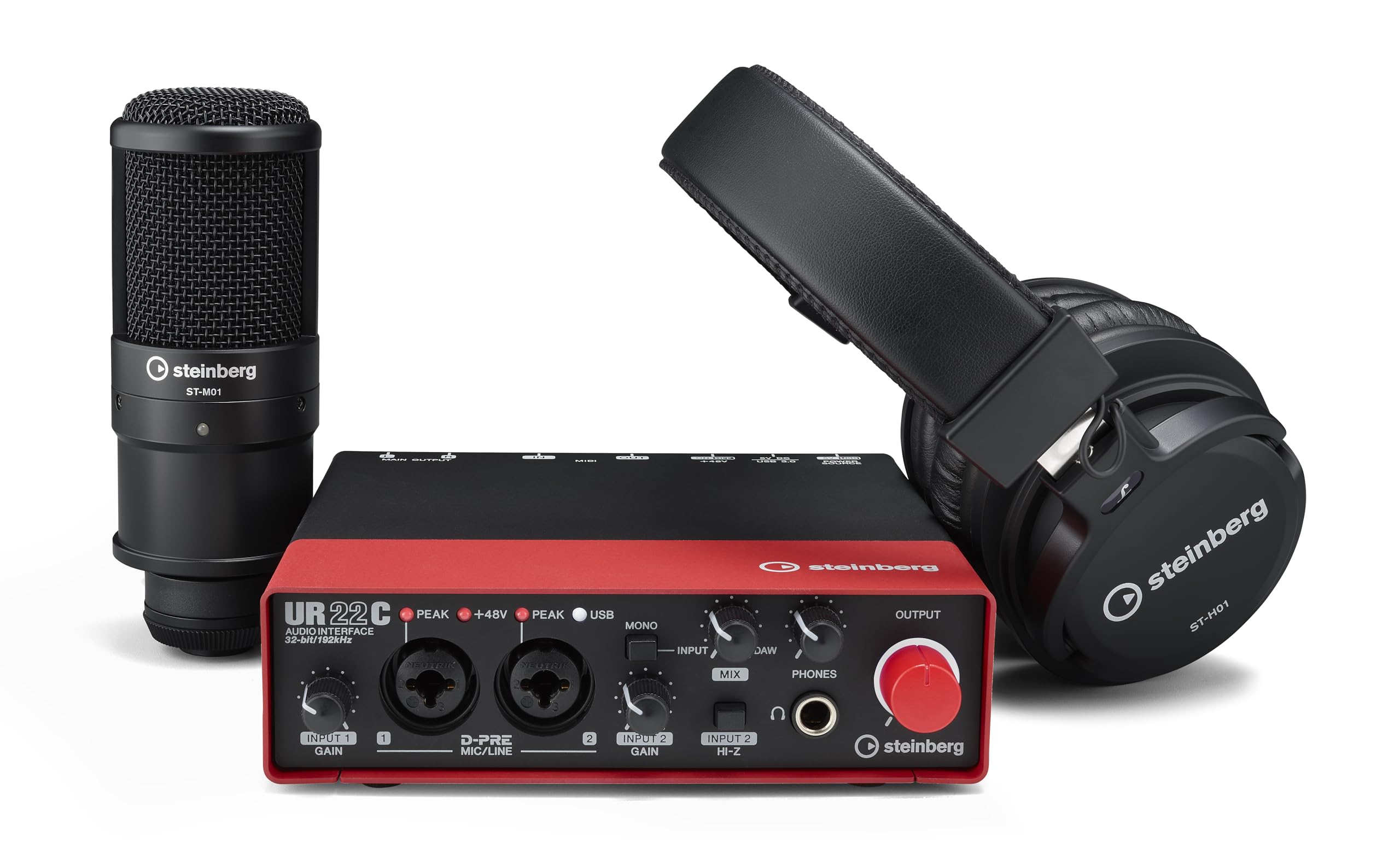 Amazon.com: Steinberg UR22C Recording Pack With Mic & Headphones