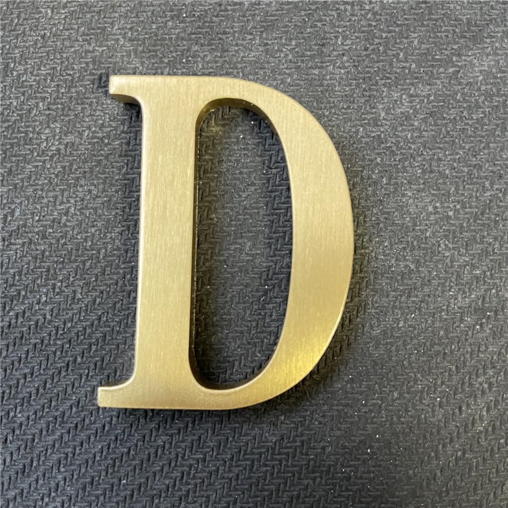 Amazon.com: 2.6Inch Soild Brass Sticker English Letters, Metal