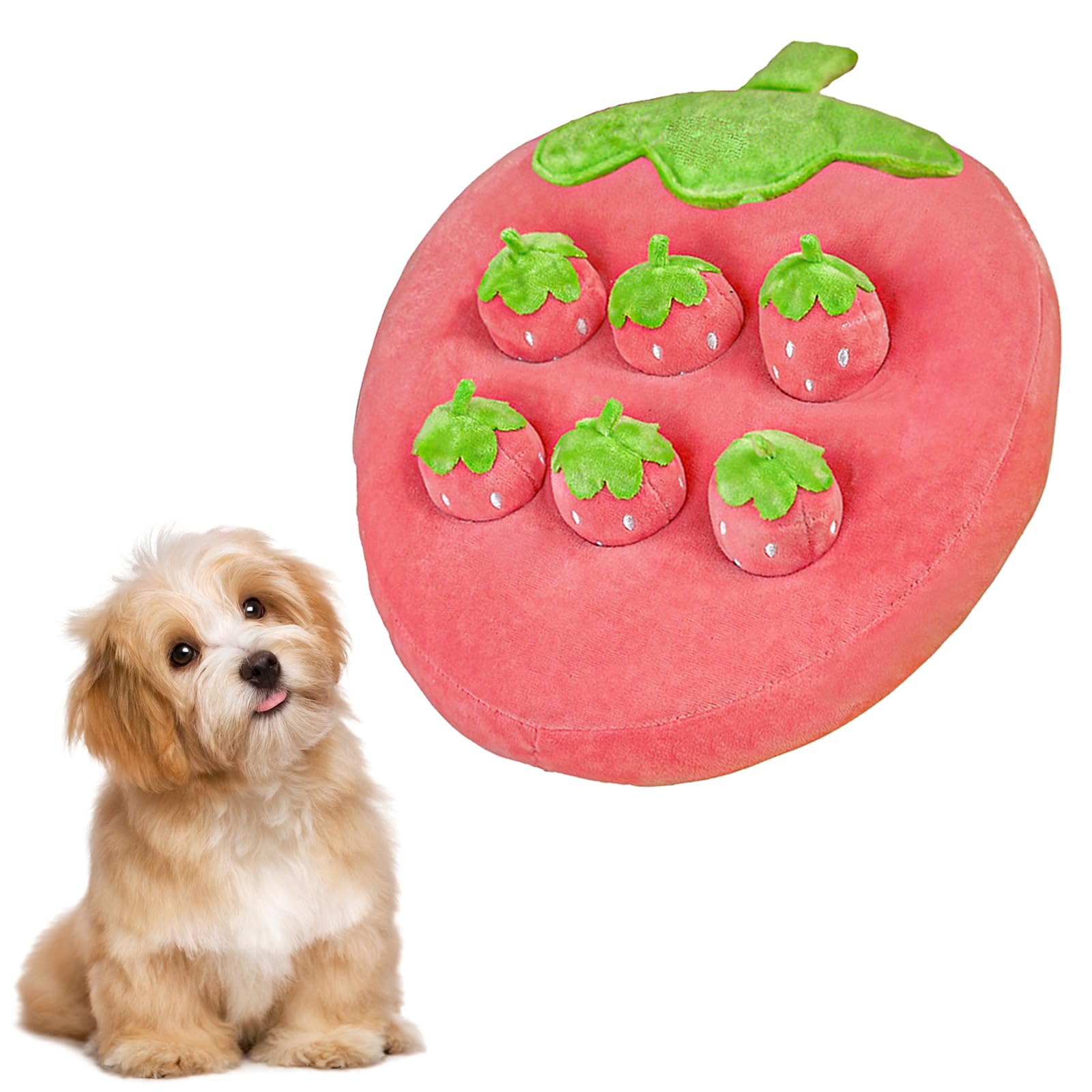 Amazon.co.jp: Malcsteridペット用品,いちごのぬいぐるみおもちゃ
