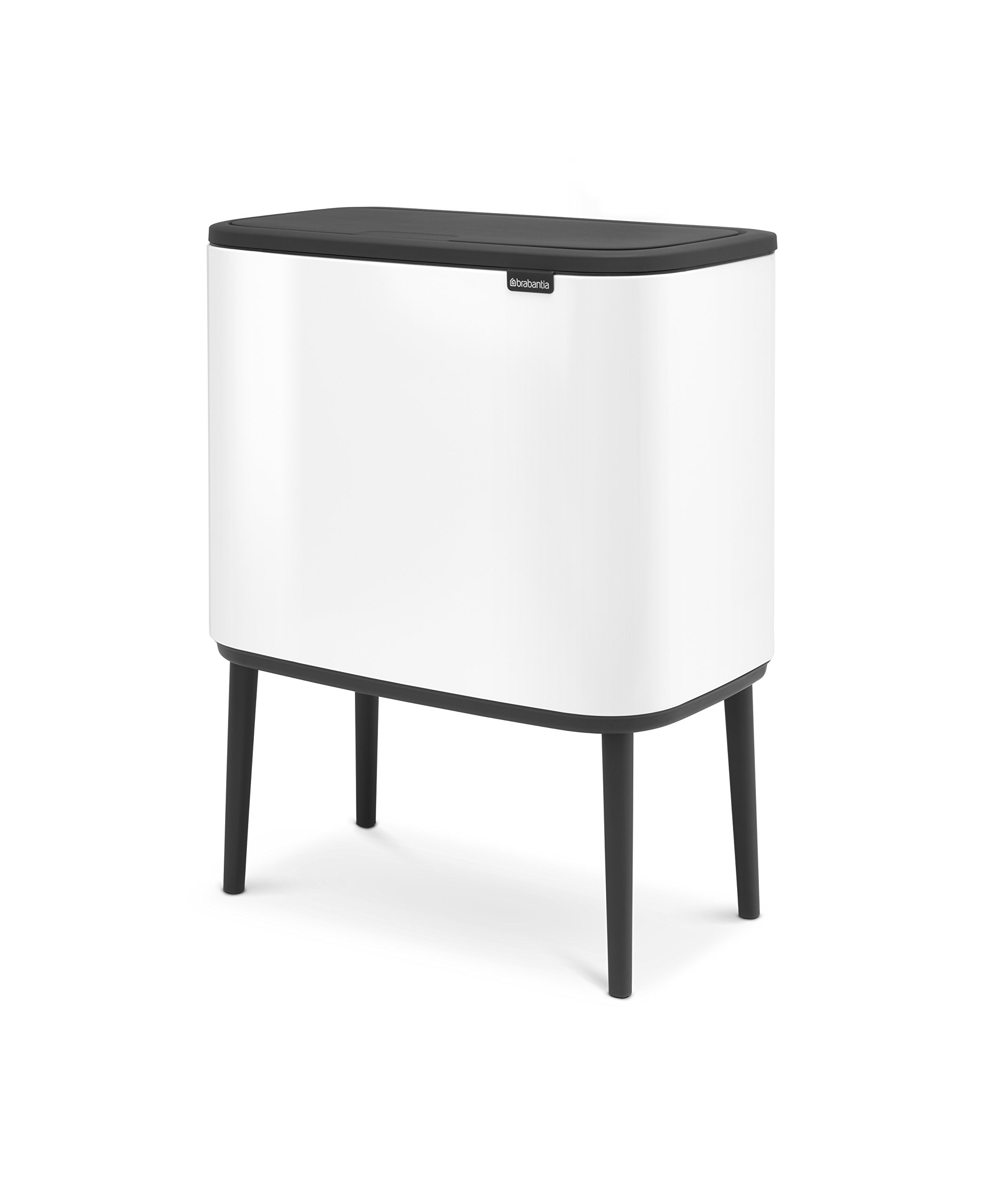 Amazon｜ブラバンシア Boタッチビン 11L×3分別 ホワイト 【ベルギー製