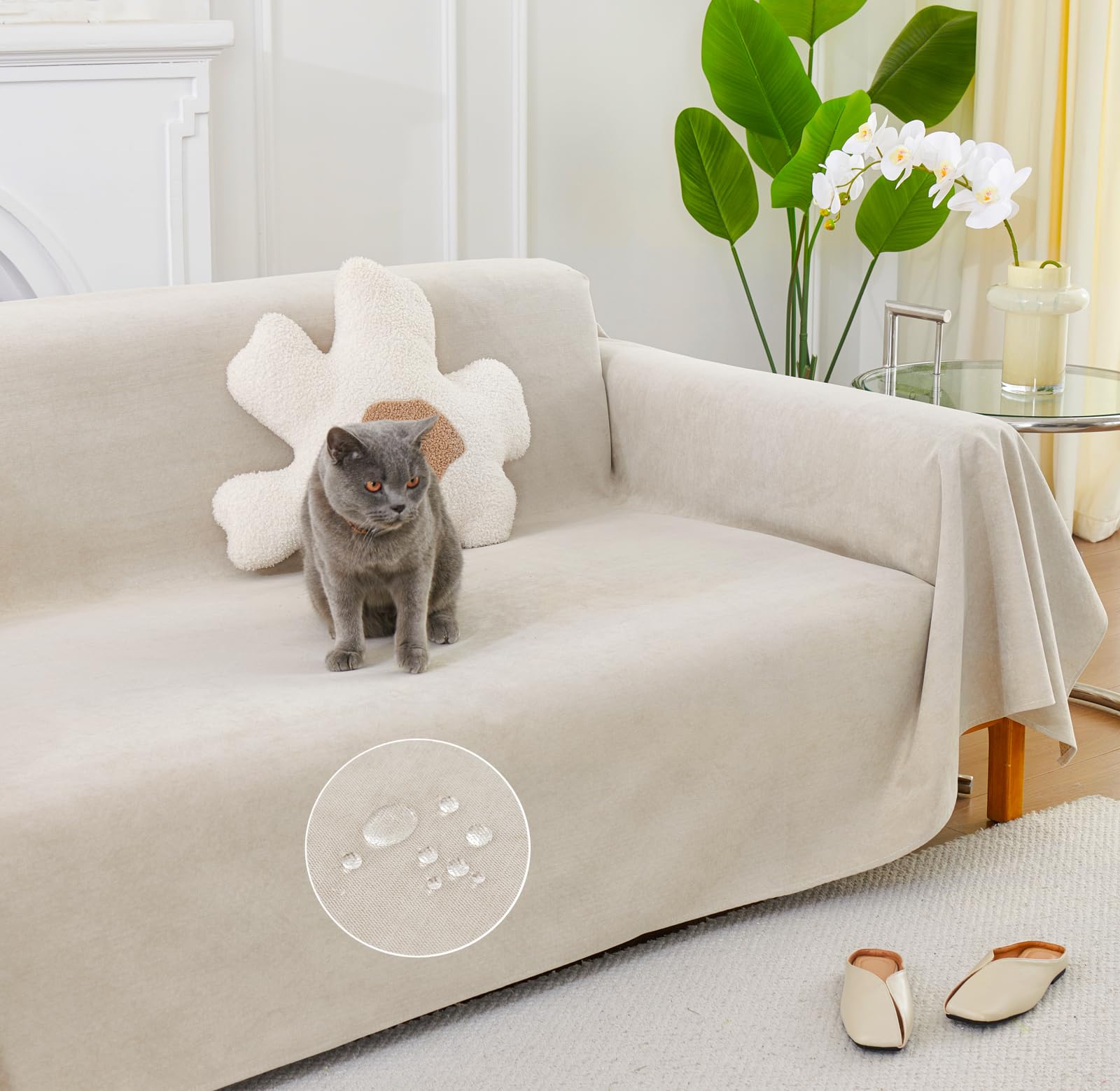 Amazon｜HomeFirst ソファーカバー 防水 犬猫対策 マルチカバー 長方形