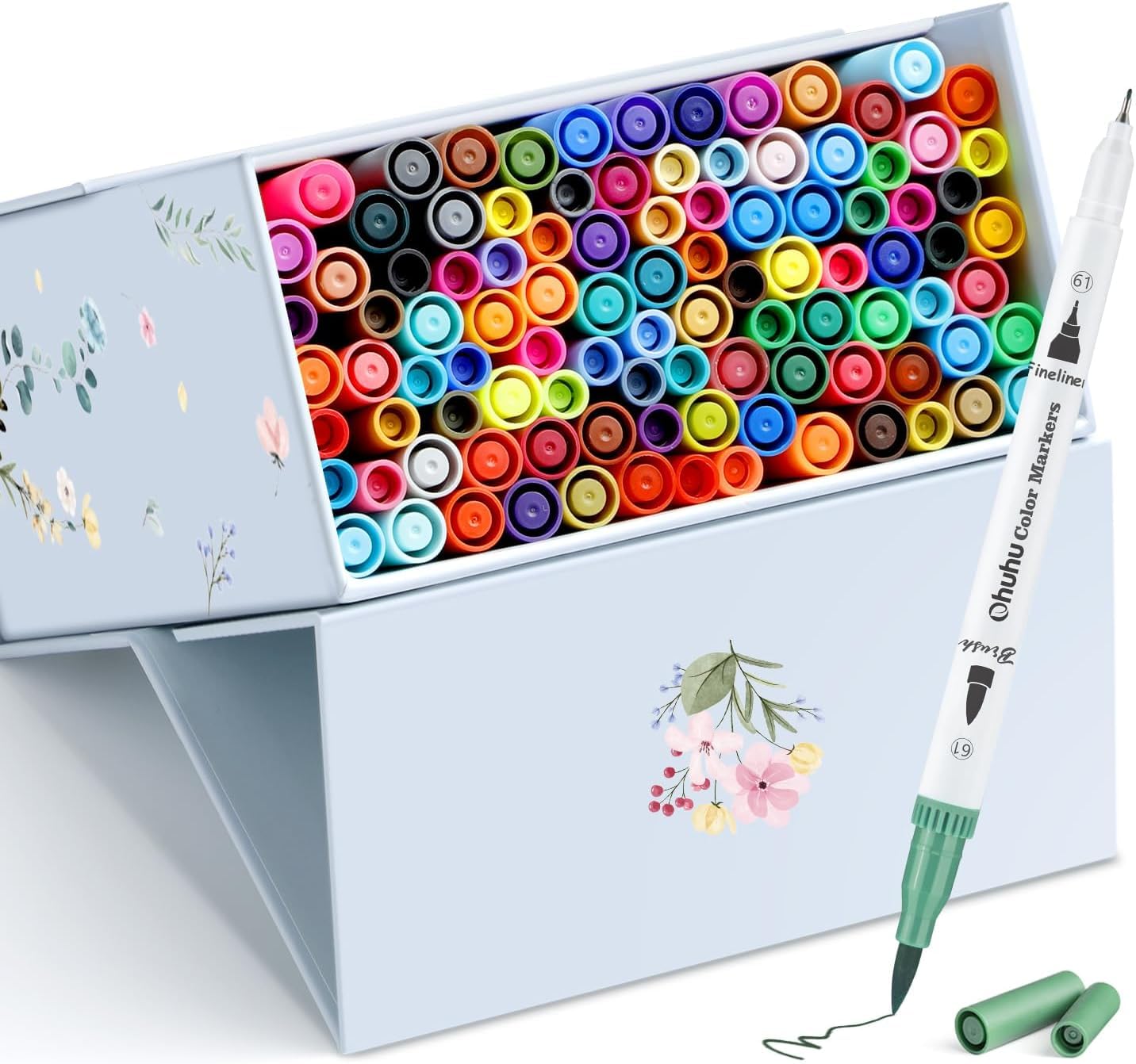 Amazon.co.jp: Ohuhu アートマーカー 水性ペン 100色 カラーペンセット