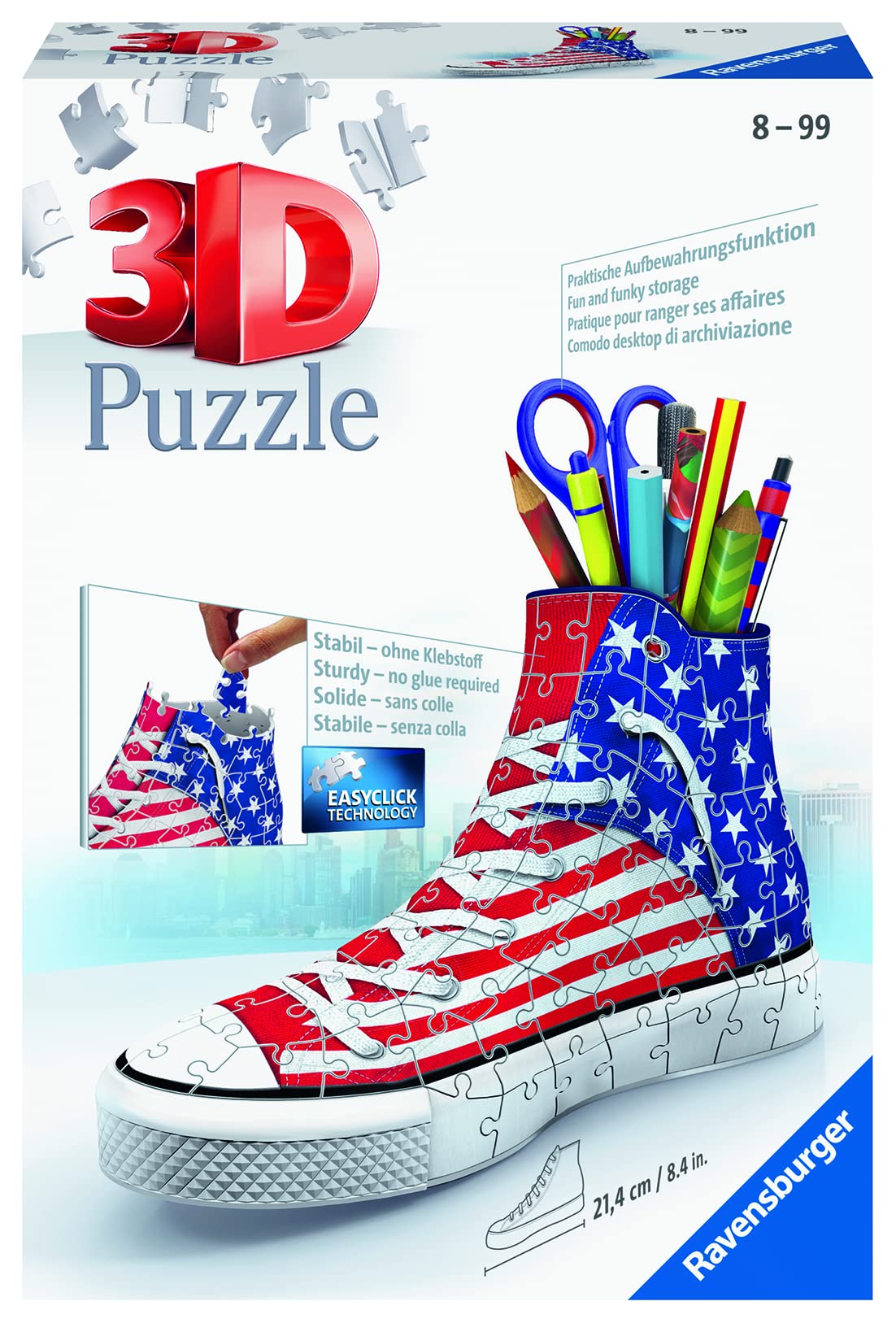 Amazon.com: Ravensburger Sneaker American Style - 112 Piece 3D