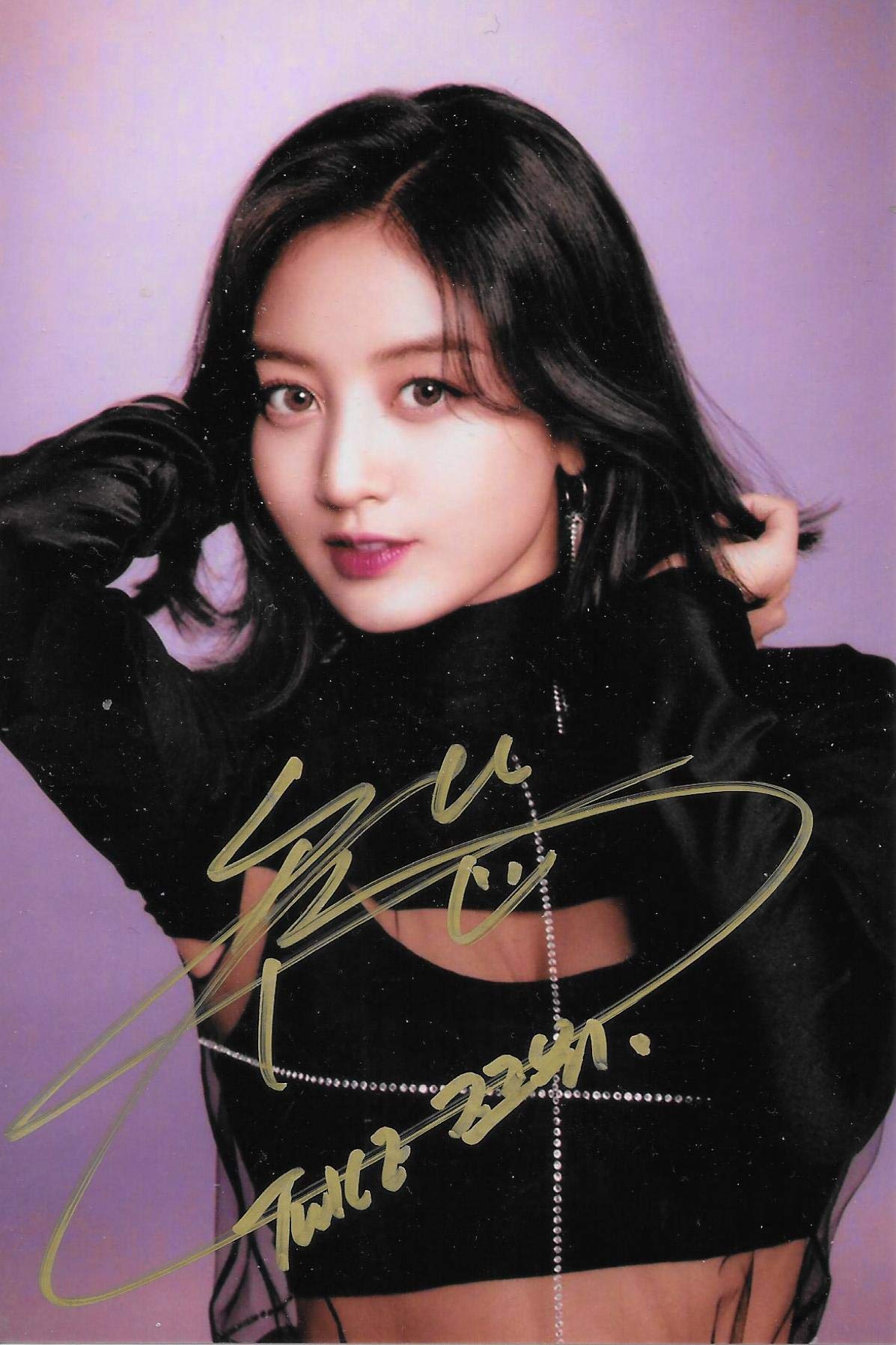 Amazon.co.jp: TWICE ツウィ 直筆サイン入り 公式写真 81 発行証明書付