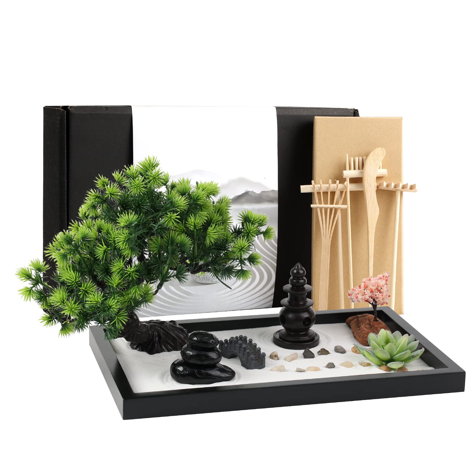Amazon.com: Zen Garden Kit for Desk Decor - Premium Beautiful