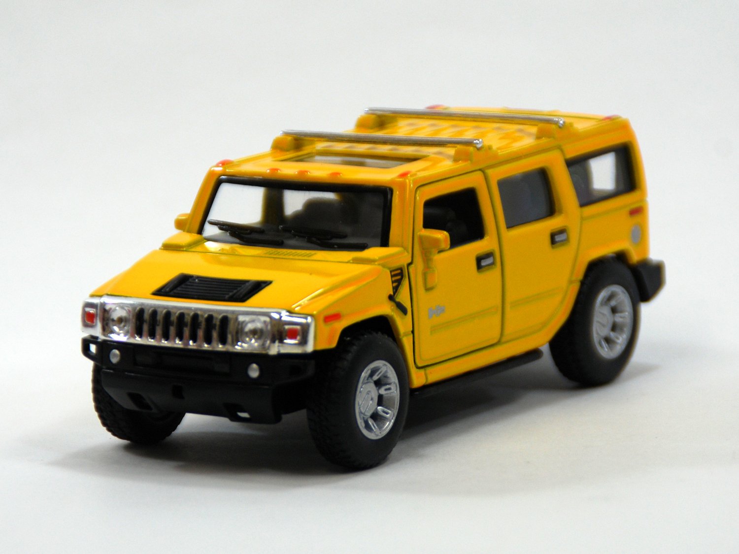 Amazon | KiNSMART 1:40 ハマー H2 SUV イエロー ウィンドウボックス