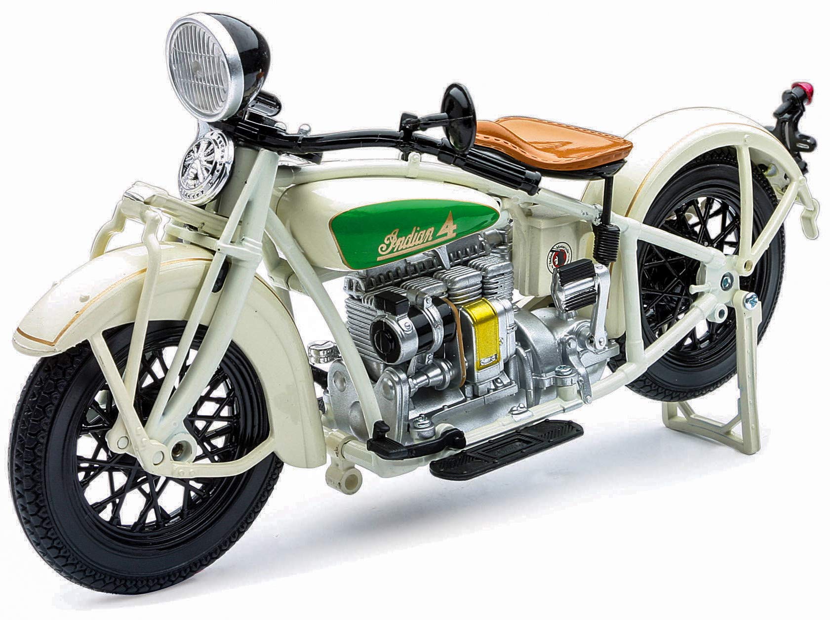 Amazon.co.jp: New Ray 1930 インディアンチーフ ホワイトバイク 1/12