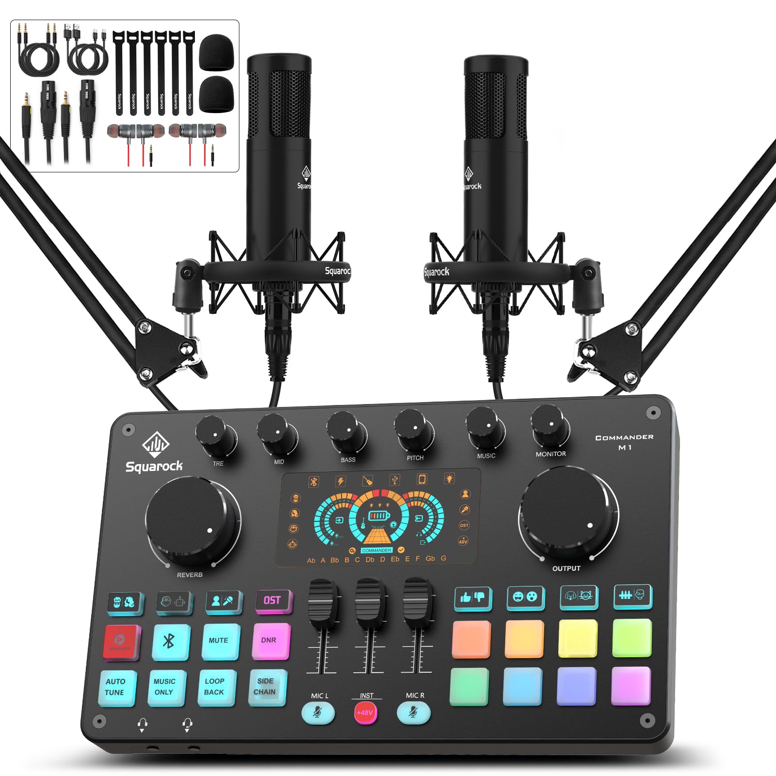 Amazon.co.jp: Squarock ポッドキャスト機器セット オーディオ