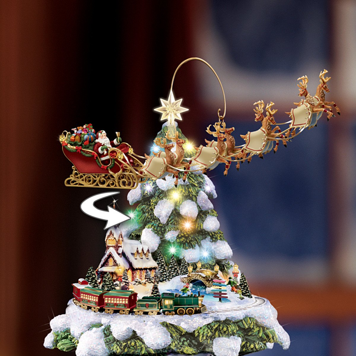 Amazon.com: The Bradford Exchange Thomas Kinkade Animated Tabletop