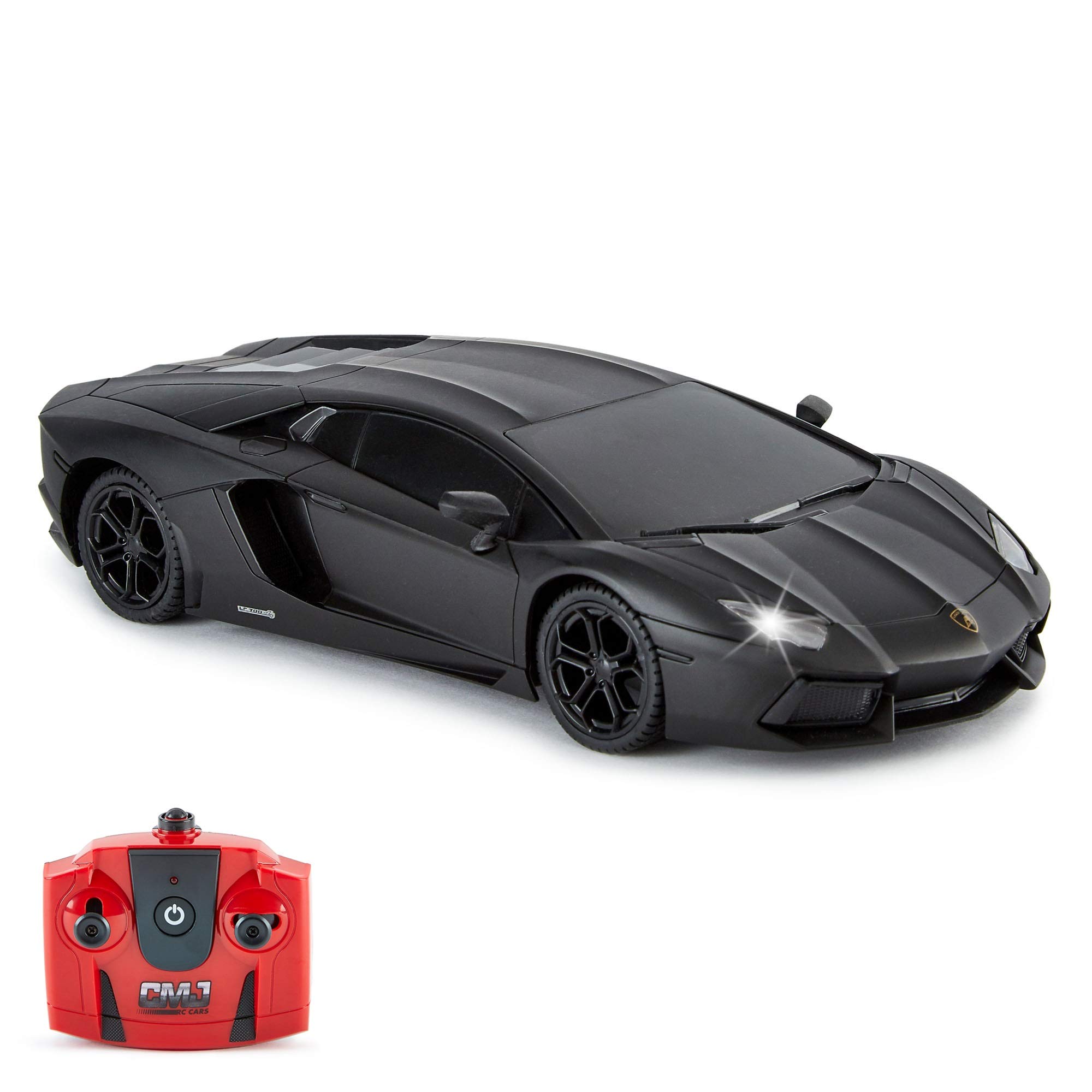 Amazon.com: CMJ RC Cars: Lamborghini LP700-4 - Black - 1:24 Scale
