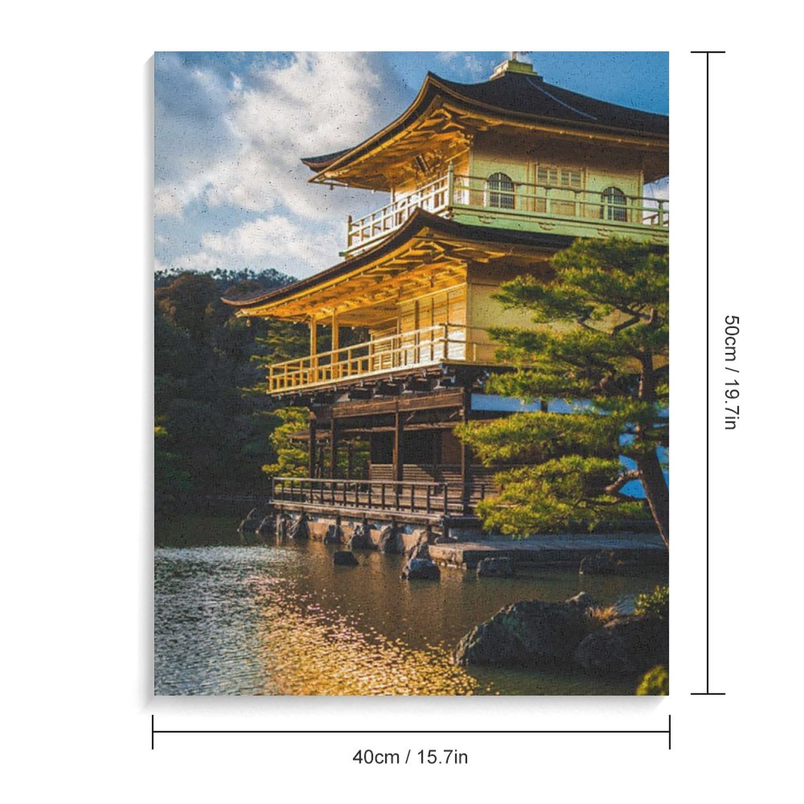 Amazon | 京都金閣寺 数字油絵 ドキュメンタリー旅行写真堂々とした