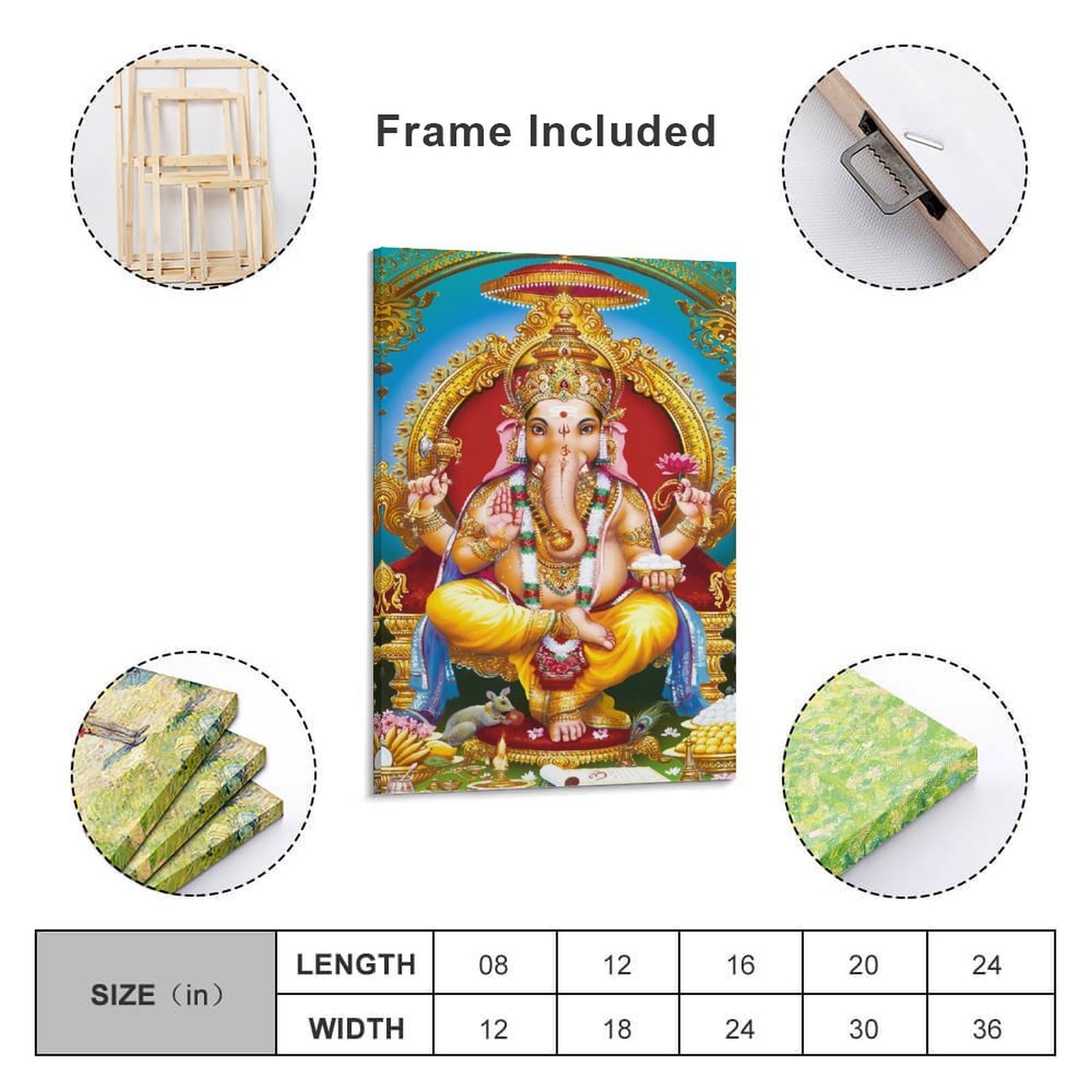 Amazon.co.jp: ヒンドゥー教 Ganesha 象頭の神 インドの神々ガネーシャ