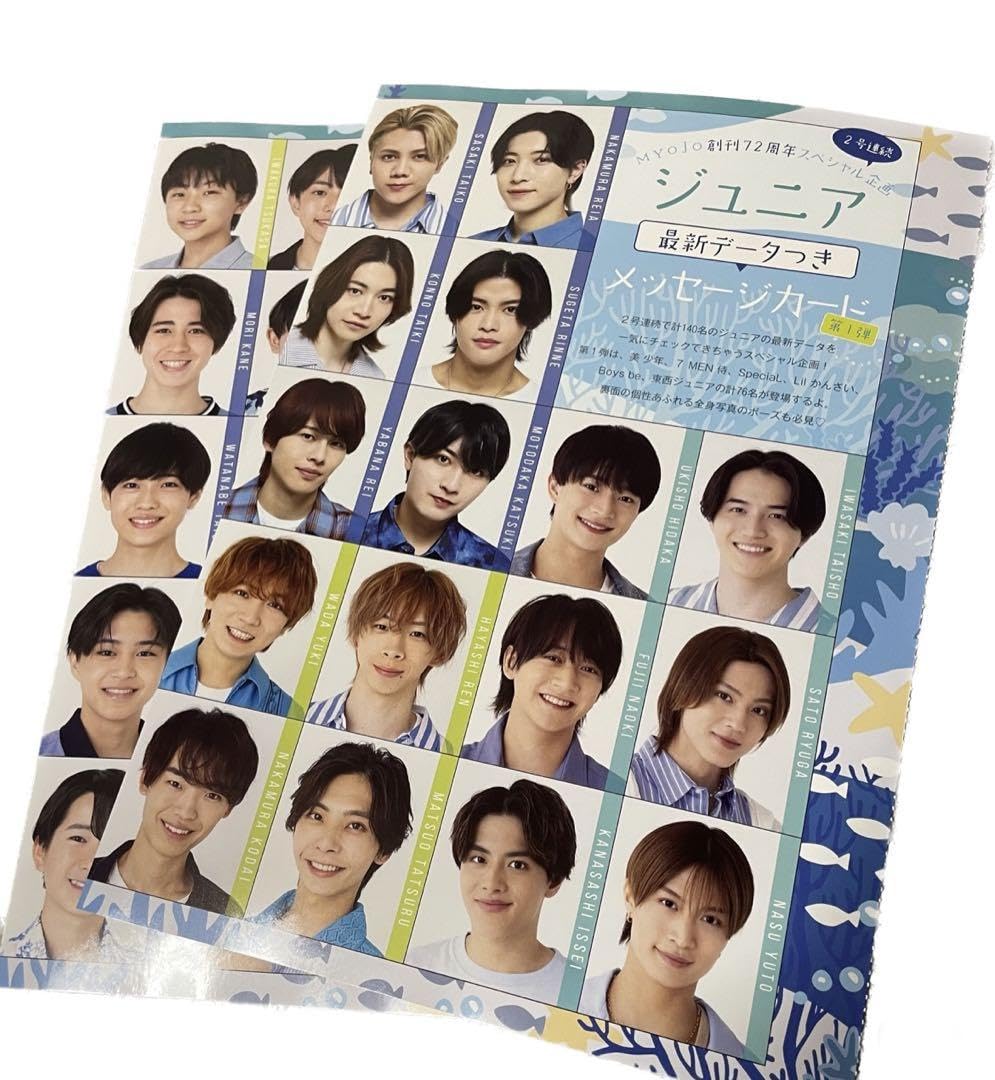 Amazon.co.jp: MYOJO 2024年9月号 通常 データカード デタカ シート