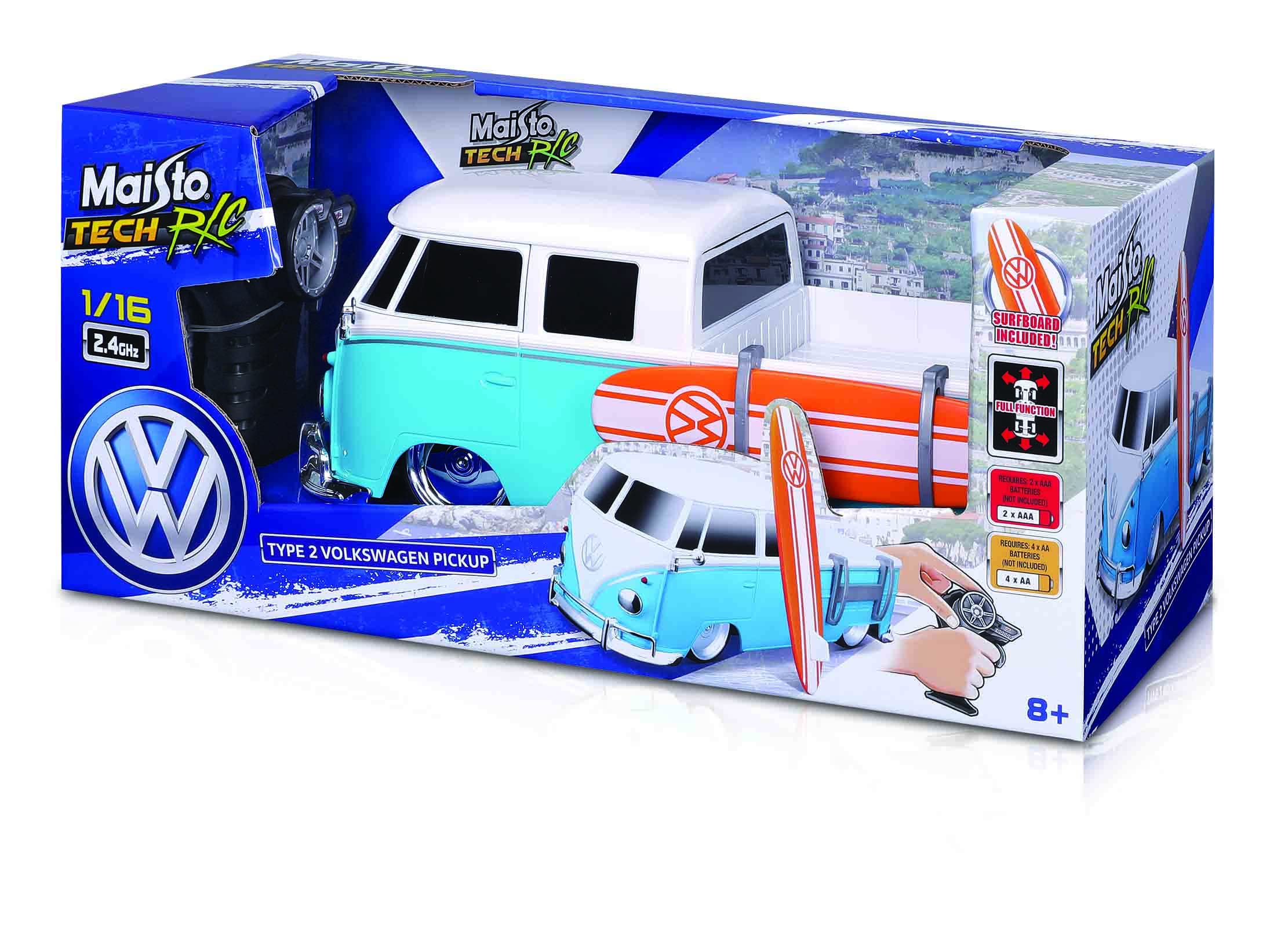 Amazon.com: Maisto Tech R/C 1:16 Scale 2.4 GHz VW Type 2 Pick-up w