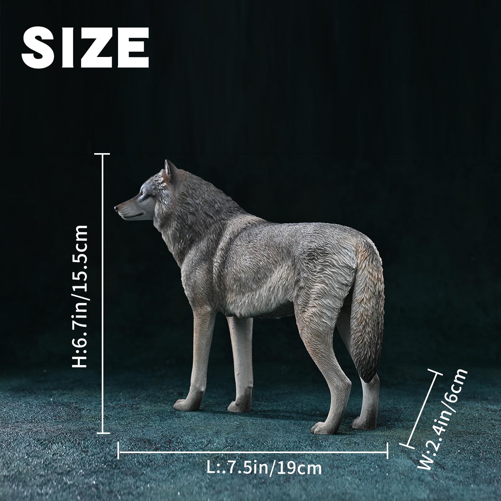 Amazon.co.jp: JXK 1/6 サイズ 北極狼 オオカミ 狼 ウルフ 動物 野生