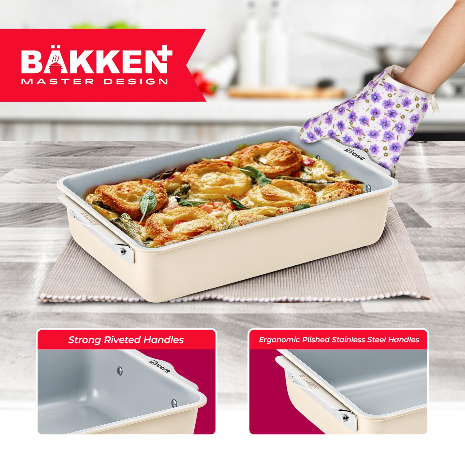 Amazon.co.jp: Bakken(バッケン) - スイススクエアケーキパン - アルミ