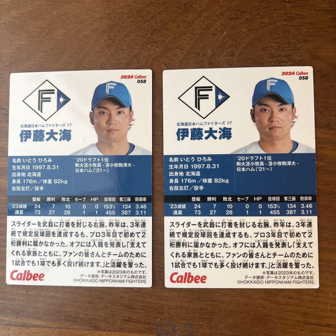 Amazon.co.jp: プロ野球チップス レアカード伊藤大海 身長176m エラー